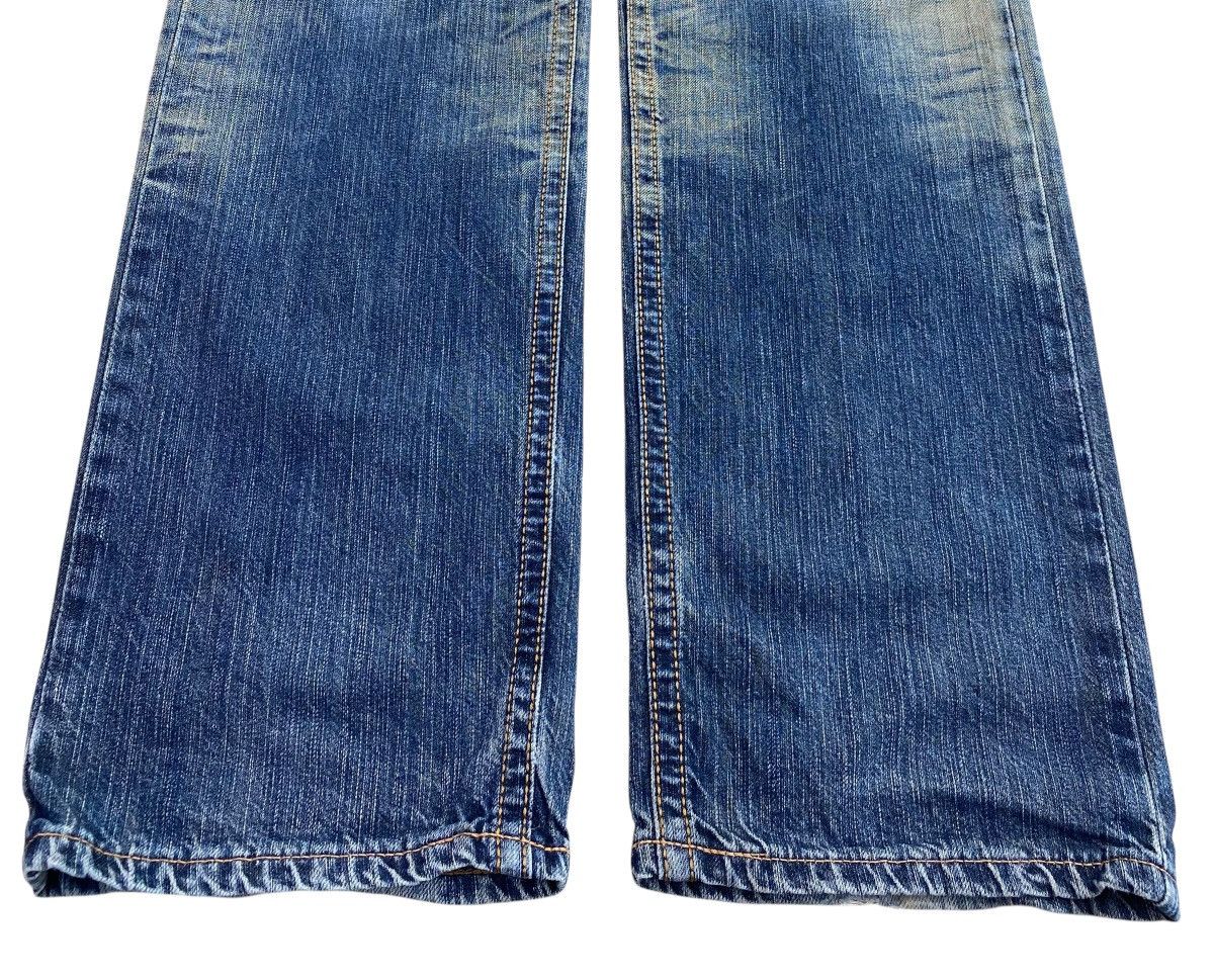 Edwin Edwin Mud Wash Whiskered Distressed Style Straight Jeans Size US 35 - 5 Thumbnail