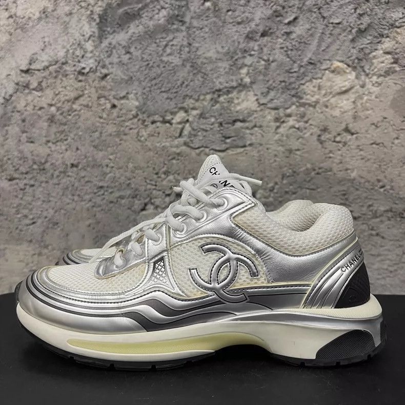 Chanel Chanel Silver Sports Shoes Size 41 Size US 8 / EU 41 - 2 Thumbnail