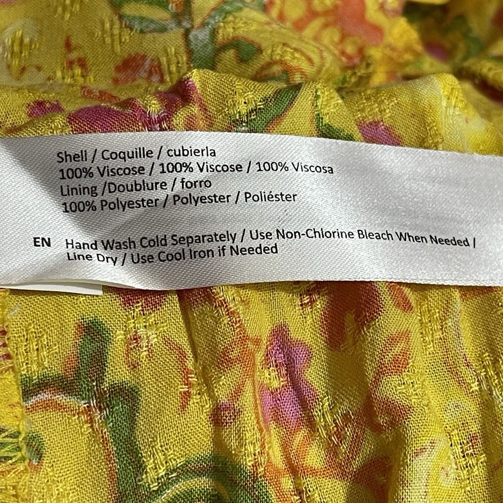 Other Band of the Free Anya Wrap Dress Womens Medium Yellow Floral Size M / US 6-8 / IT 42-44 - 11 Thumbnail