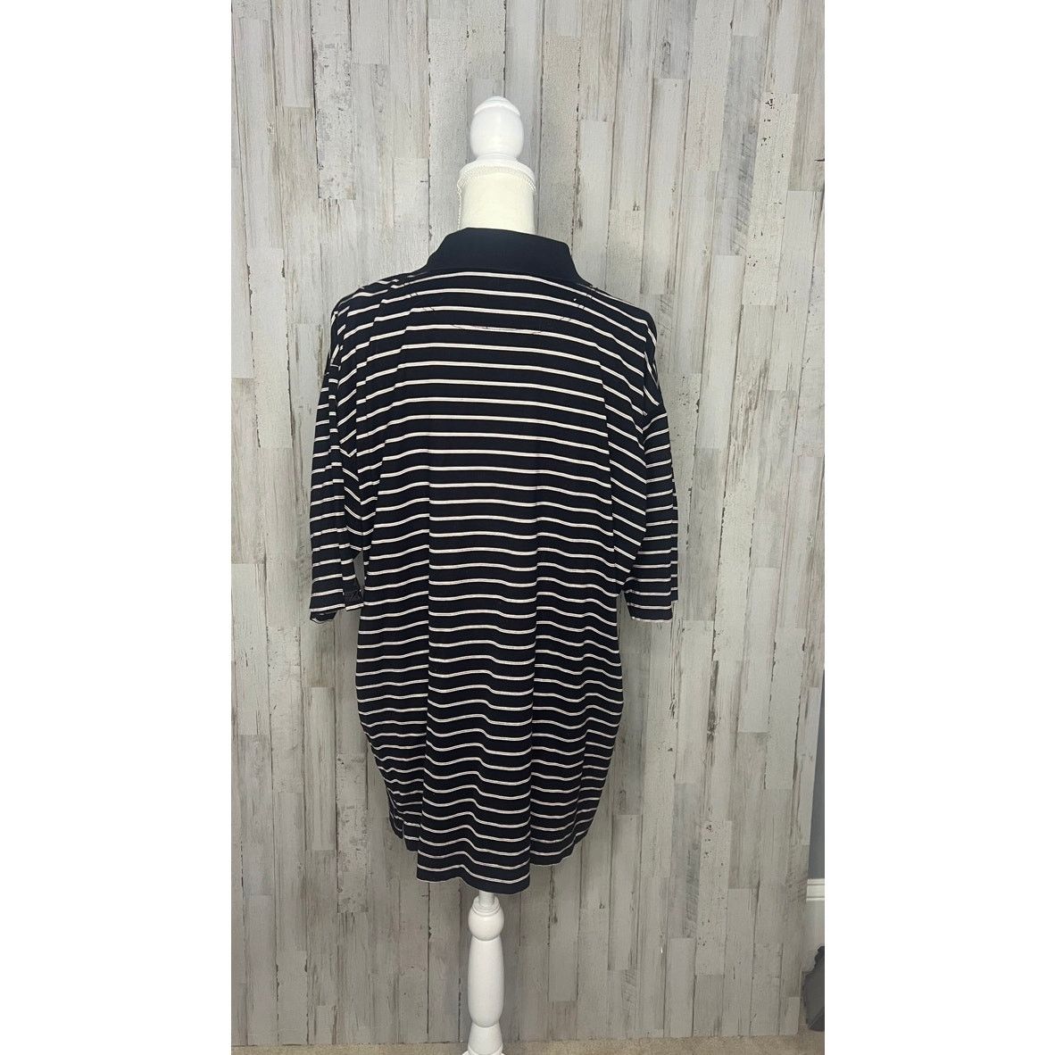 Cutter & Buck Cutter & Buck Men's XL Black/White Striped Polo Shirt Size US XL / EU 56 / 4 - 4 Thumbnail