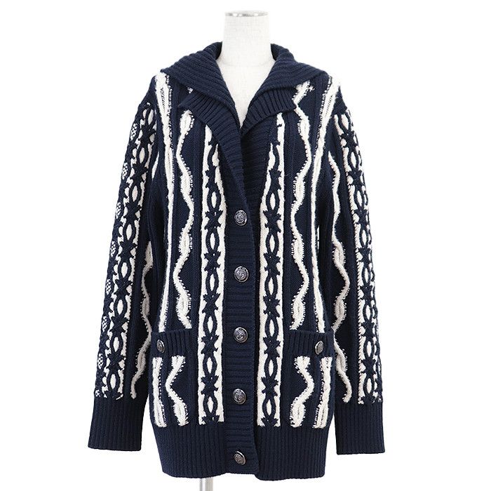 Chanel Chanel Chanel P59195 Wool Cashmere Knit Cardigan Others Tops P59195 DUTY FREE for USA Size ONE SIZE - 1 Thumbnail
