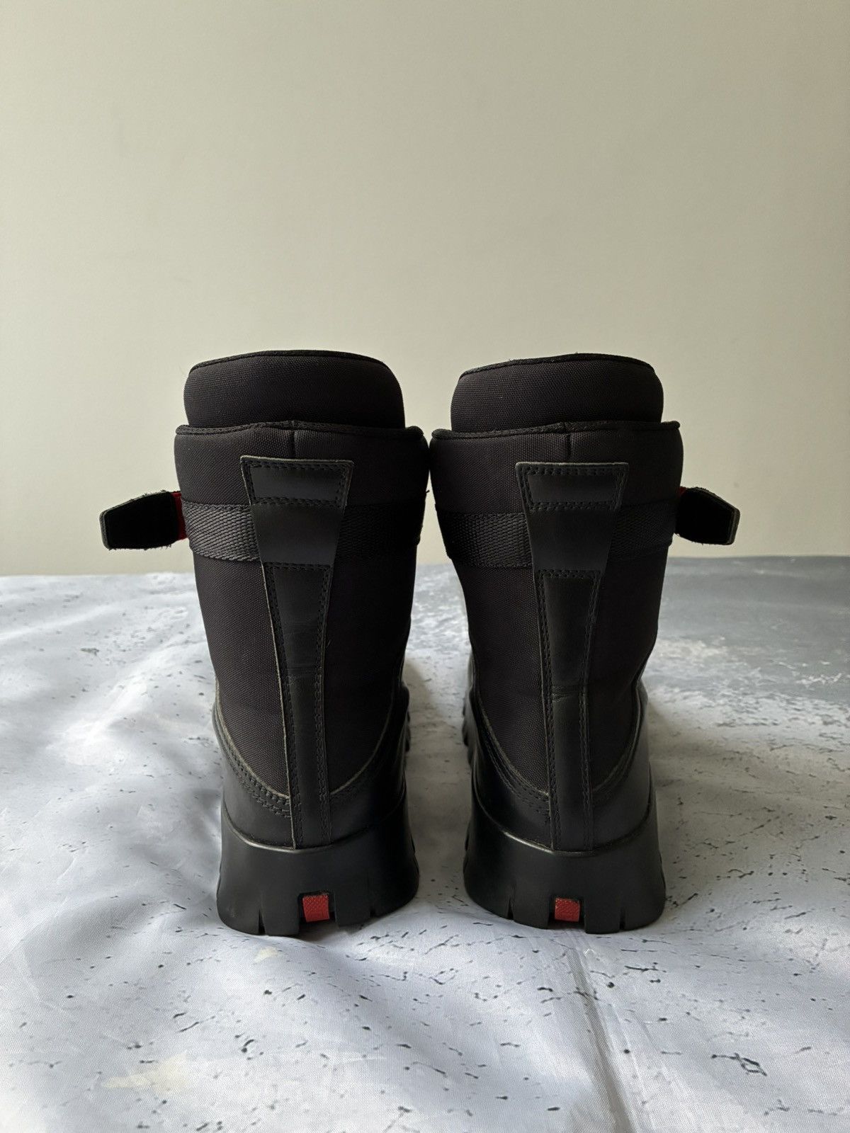 Prada Prada Combat Ankle Strap Leather Boots Size US 9.5 / IT 39.5 - 3 Thumbnail