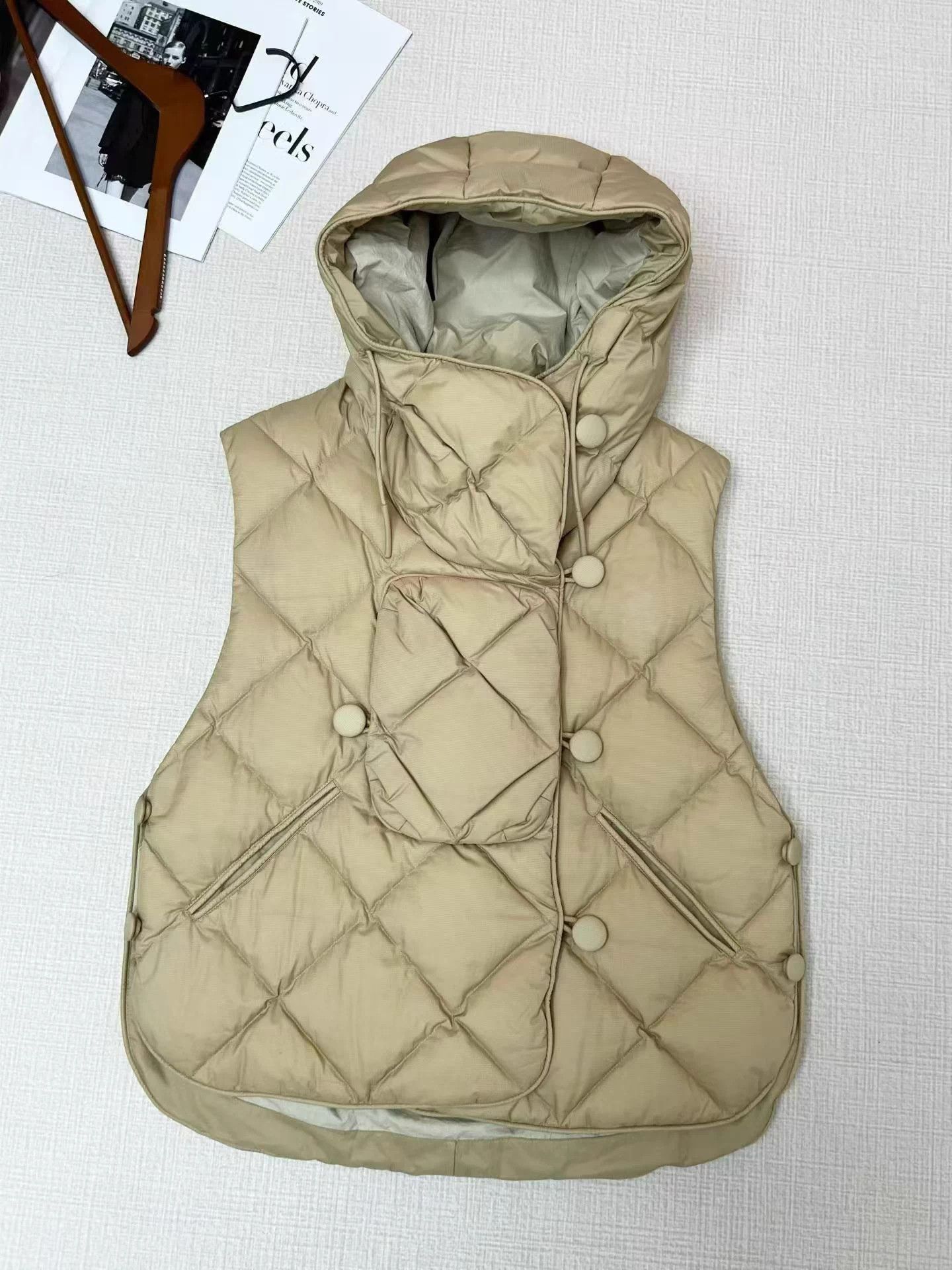IENKI IENKI IENKI IENKI Plaid Hooded Down Vest XS Size XS / US 0-2 / IT 36-38 - 1 Thumbnail