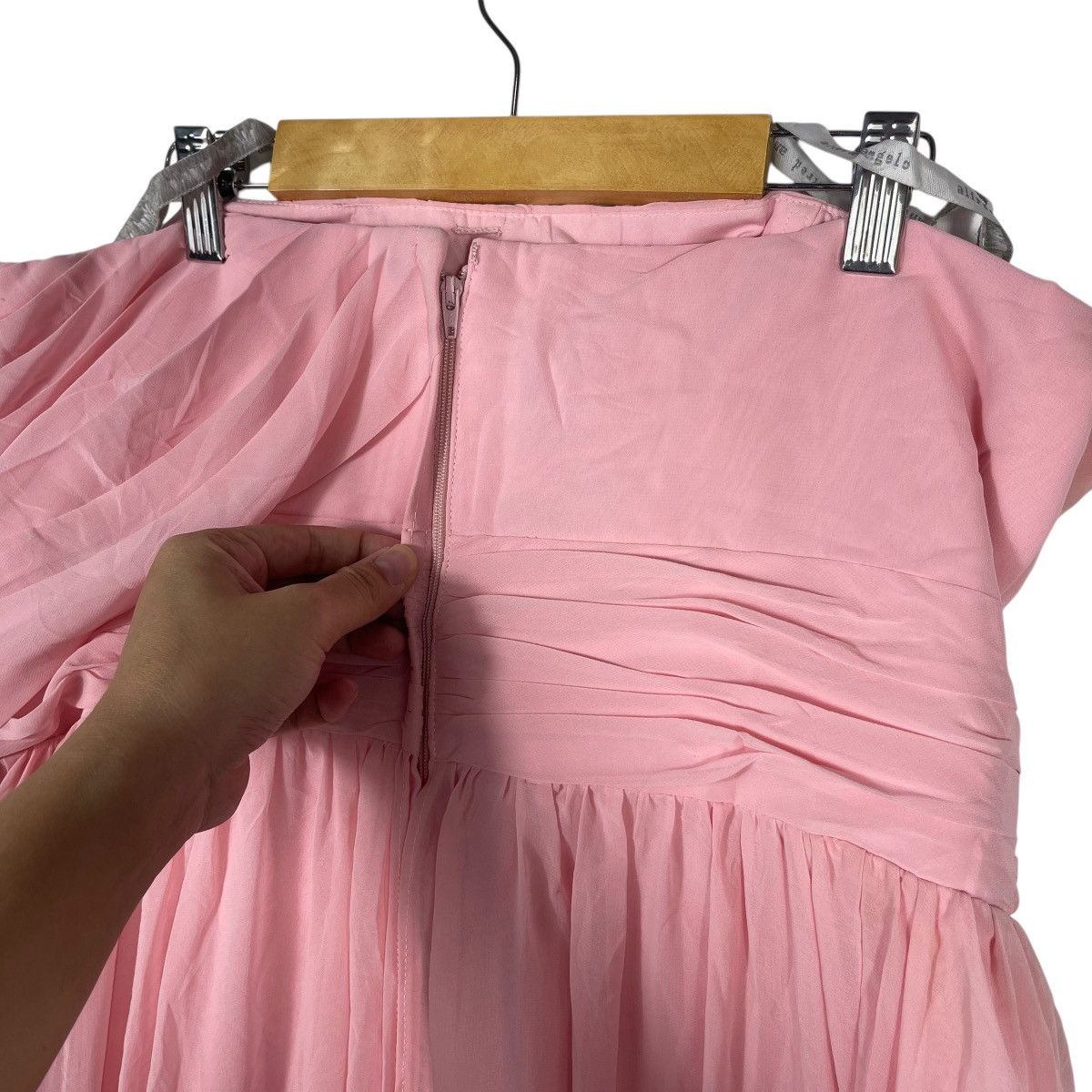 Vintage Alfred Angelo Pink Strapless Ball Gown Prom Dress Size XXL / US 16-18 / IT 52-54 - 6 Thumbnail