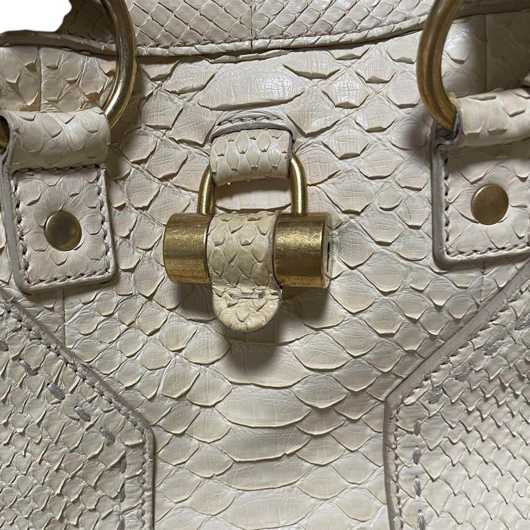 Yves Saint Laurent Yves Saint Laurent - Muse Handbag Leather Python YSL Size ONE SIZE - 4 Thumbnail