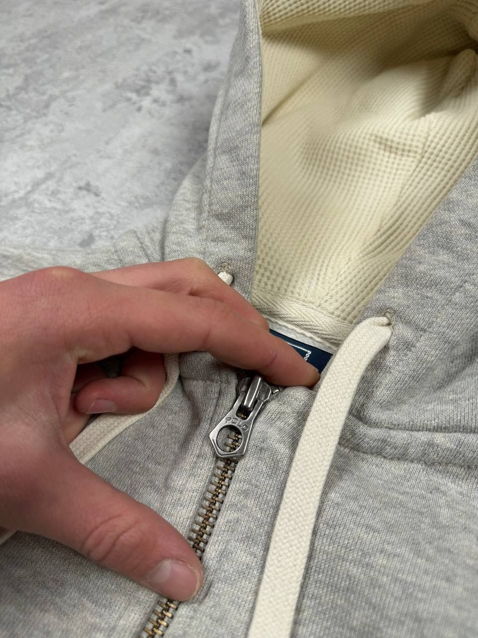 Polo Ralph Lauren Vintage Polo Ralph Lauren Gray Y2K Zip Hoodie Size S Size US S / EU 44-46 / 1 - 7 Thumbnail