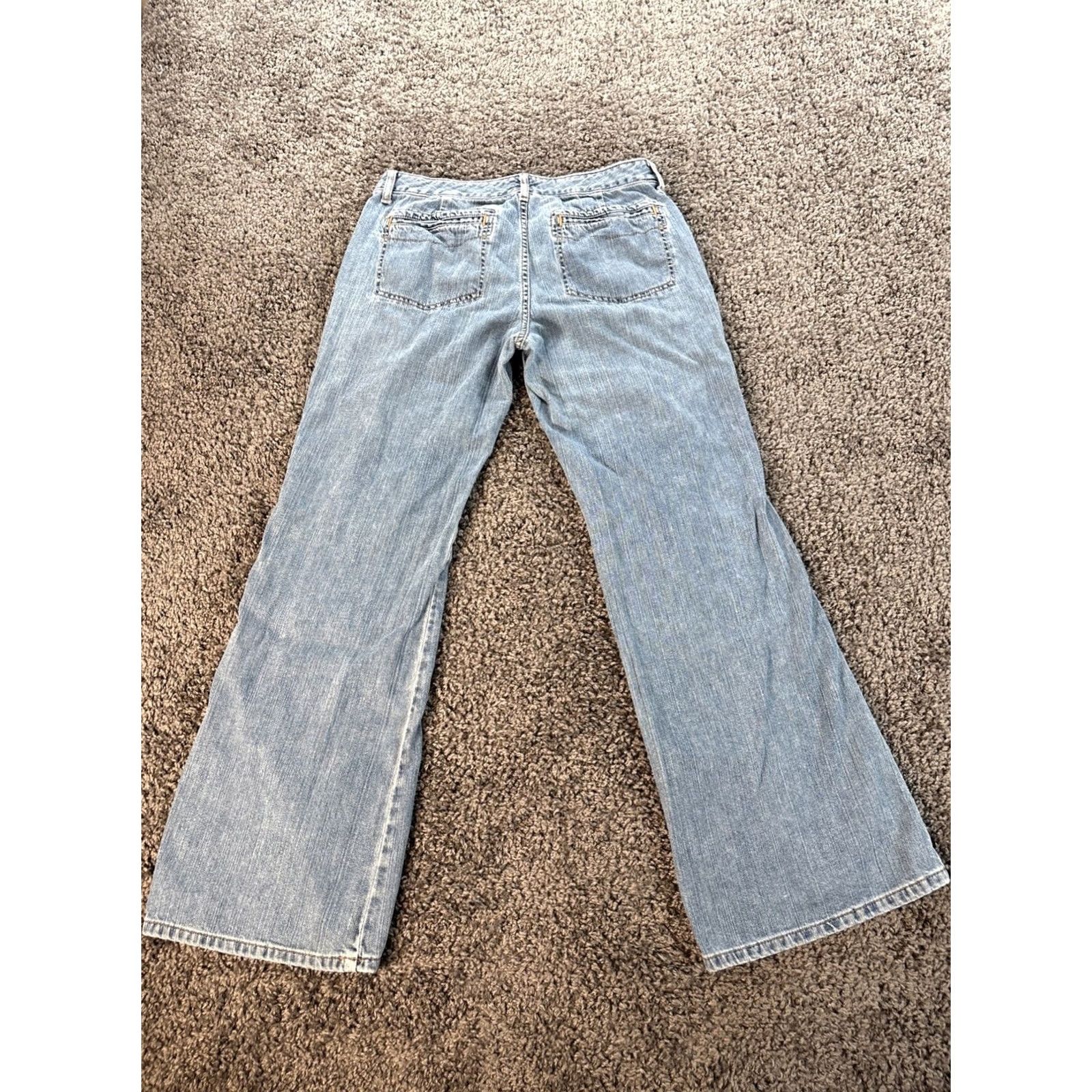 Express VINTAGE Express Jeans Womens Bootcut 32x31 Light Wash Low Rise 5-Pocket Denim Blue Mens? Womens? Size 24" / US 00 / IT 34 - 7 Thumbnail