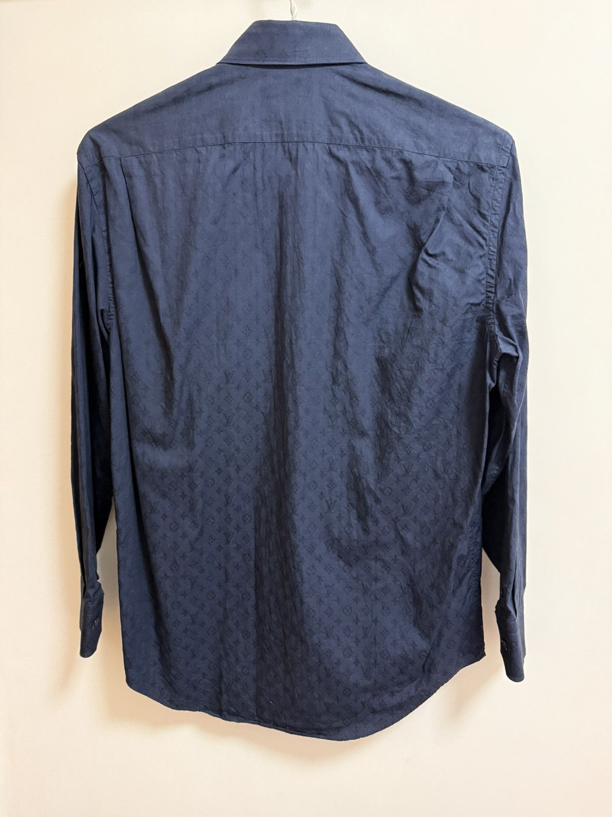 Louis Vuitton Louis Vuitton navy monogram DNA shirt M Size US M / EU 48-50 / 2 - 4 Thumbnail