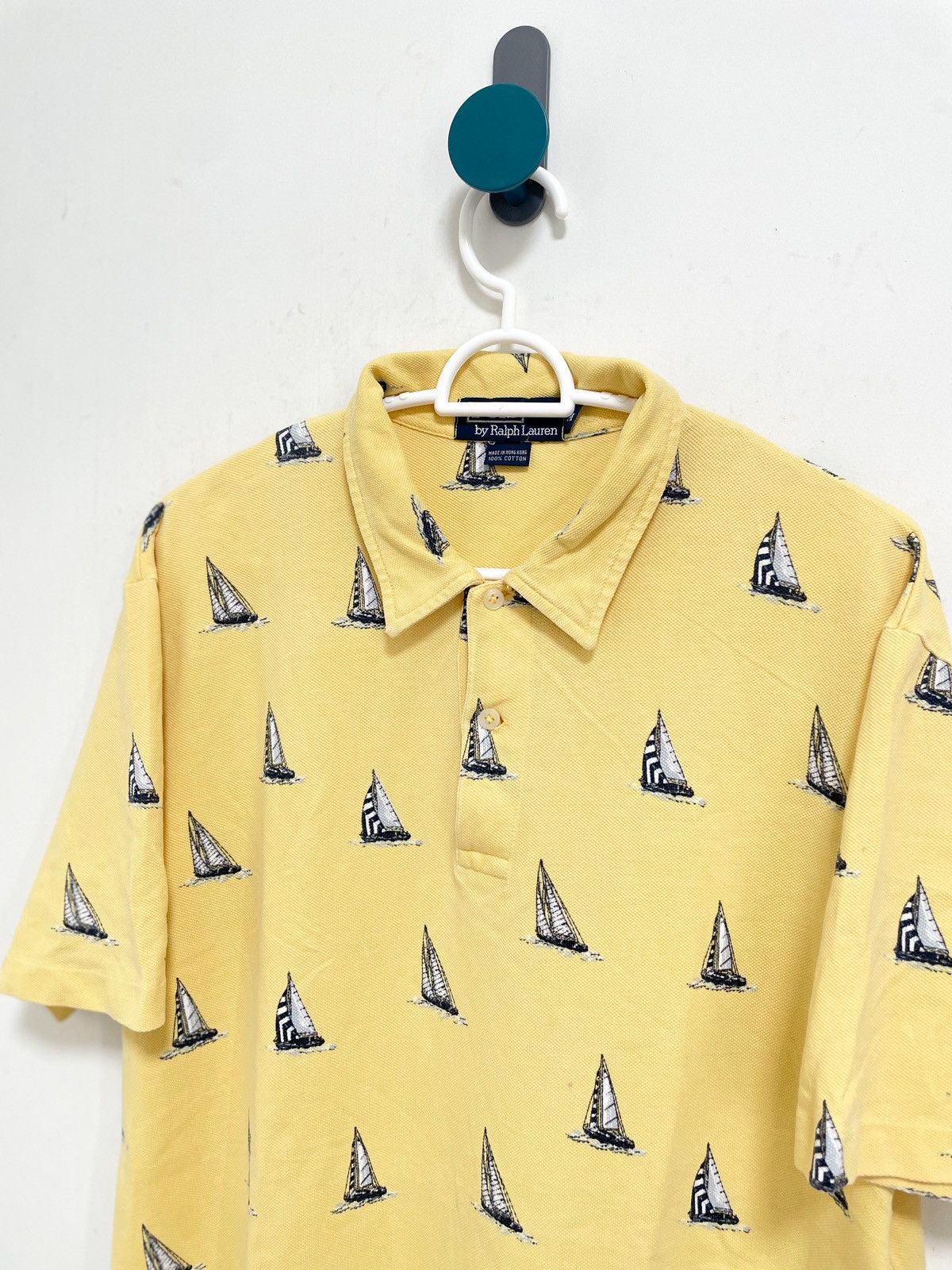 OG Vintage Polo Ralph Lauren Sailboat Printed Polo Shirt 90s