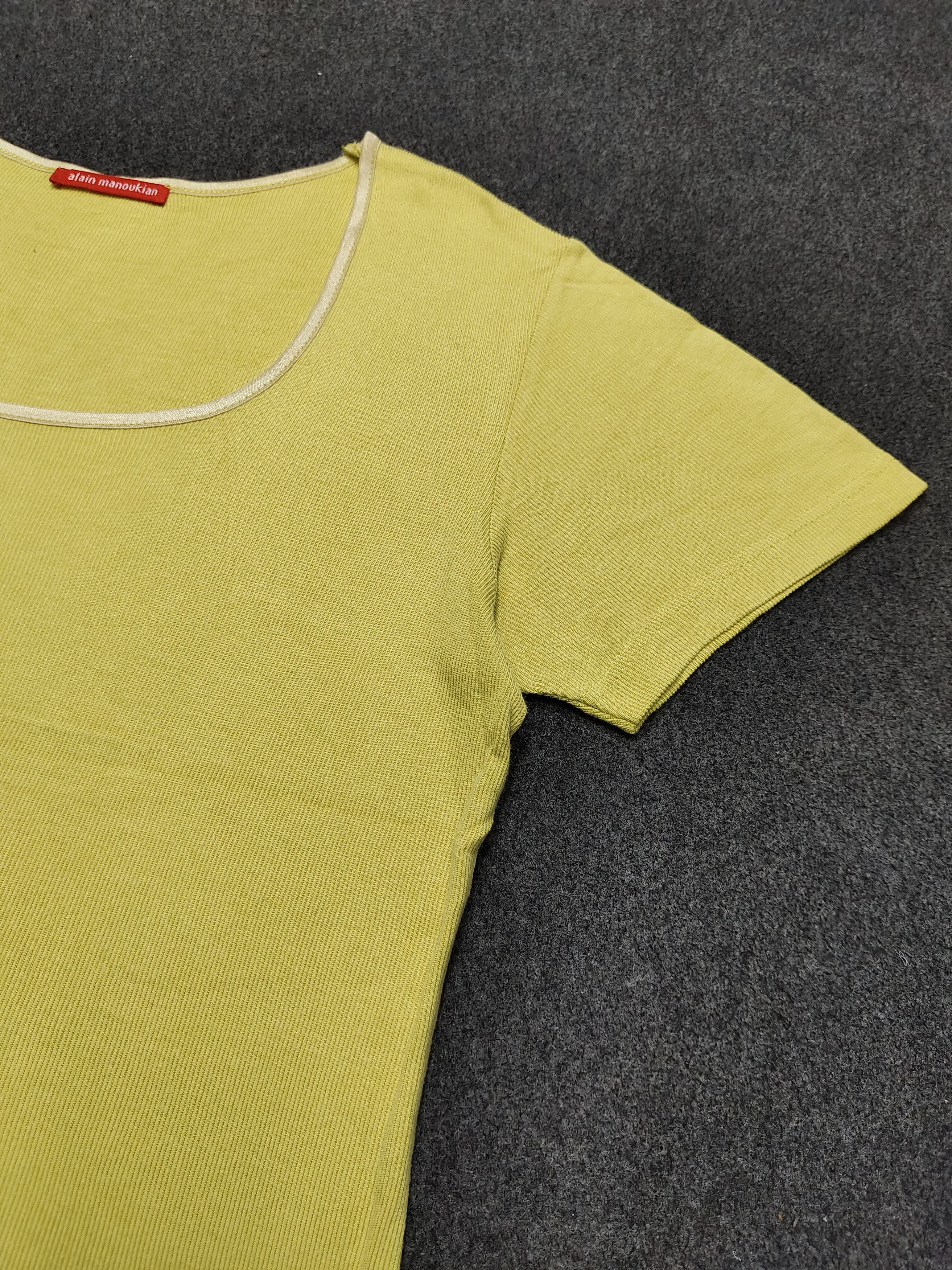 Vintage Vtg Alan Manokian💥Blend Viscose Material Tshirt Size L / US 10 / IT 46 - 3 Thumbnail