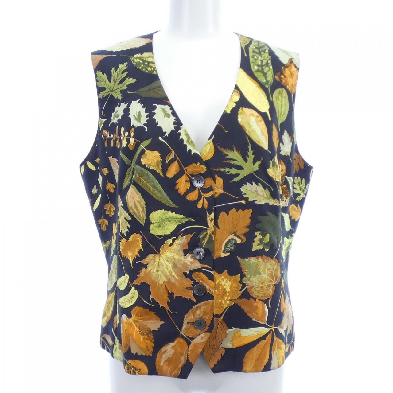 Hermes Hermes Hermes Twill Laine Silk Vest Textile Tops DUTY FREE for USA Size ONE SIZE - 1 Thumbnail