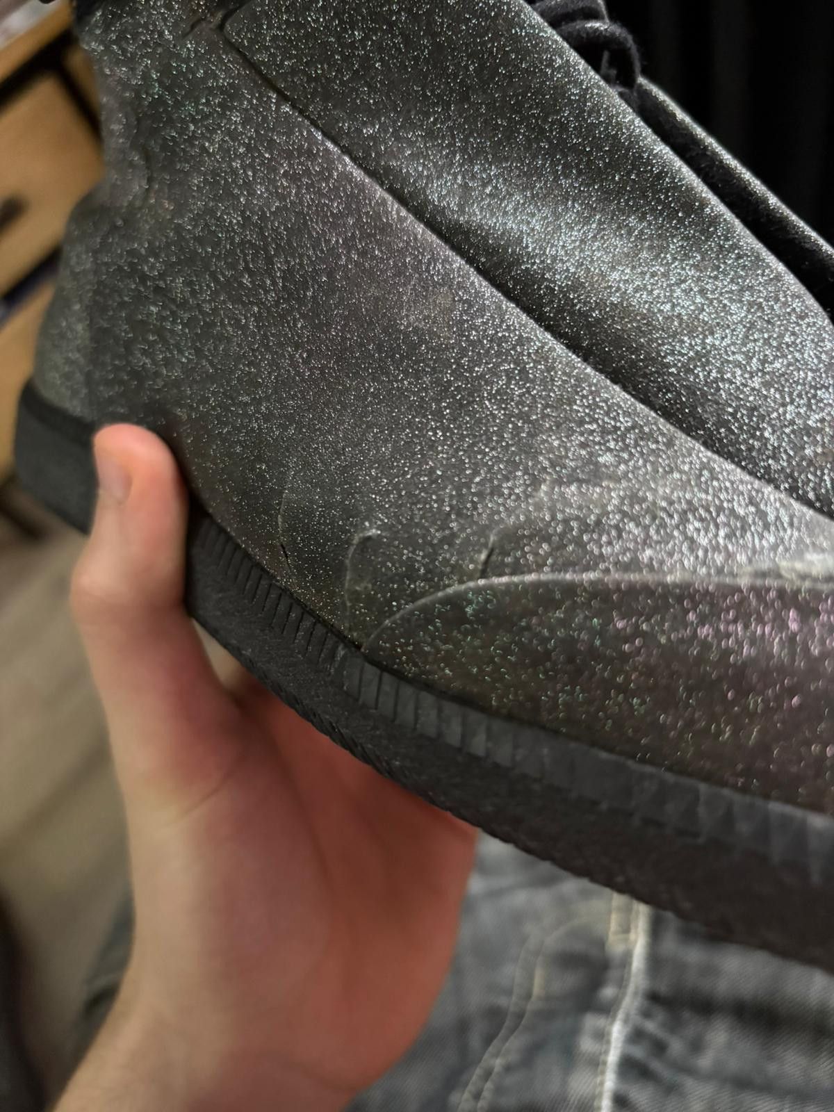 Maison Margiela Maison Margiela 2016 Grey Glitter Future High Top Sneaker Size US 11 / EU 44 - 6 Thumbnail