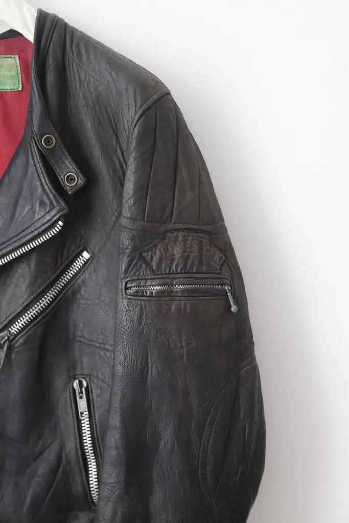 Vintage 1970's French leather racer jacket Size US M / EU 48-50 / 2 - 3 Thumbnail