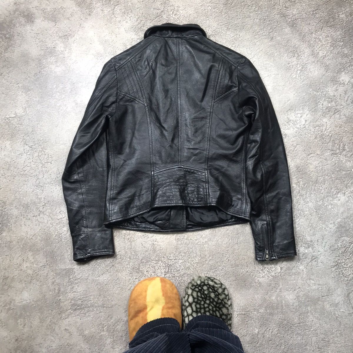 Japanese Brand VINTAGE Y2K LEATHER JACKET JAPAN CASUAL STREETWEAR 90s Size M / US 6-8 / IT 42-44 - 6 Thumbnail