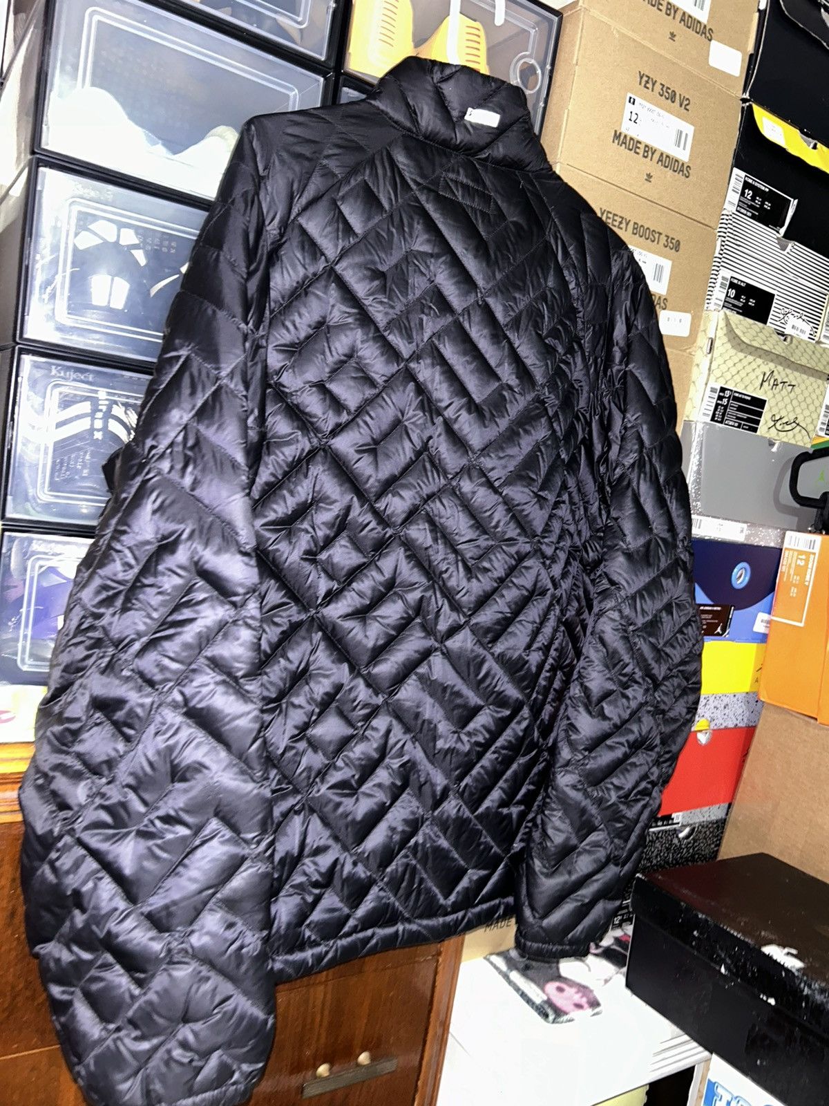 Supreme Supreme Spellout Quilted Lightweight Down Jacket Black SS22 Size US L / EU 52-54 / 3 - 4 Thumbnail