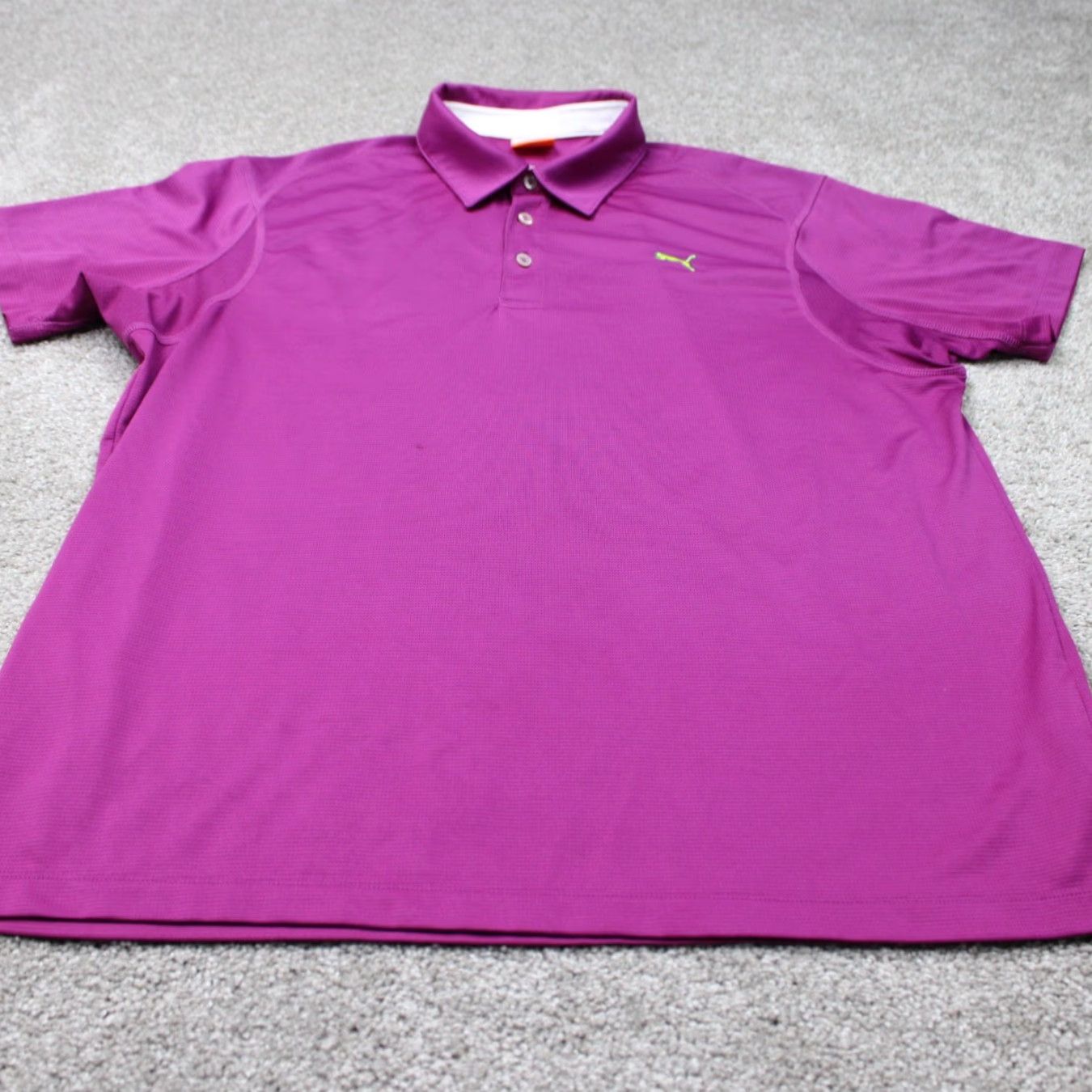 Puma PUMA Polo Shirt Mens Large Purple USP Dry Golf Polyester Short Sleeve Pullover Shirt Size US L / EU 52-54 / 3 - 3 Thumbnail