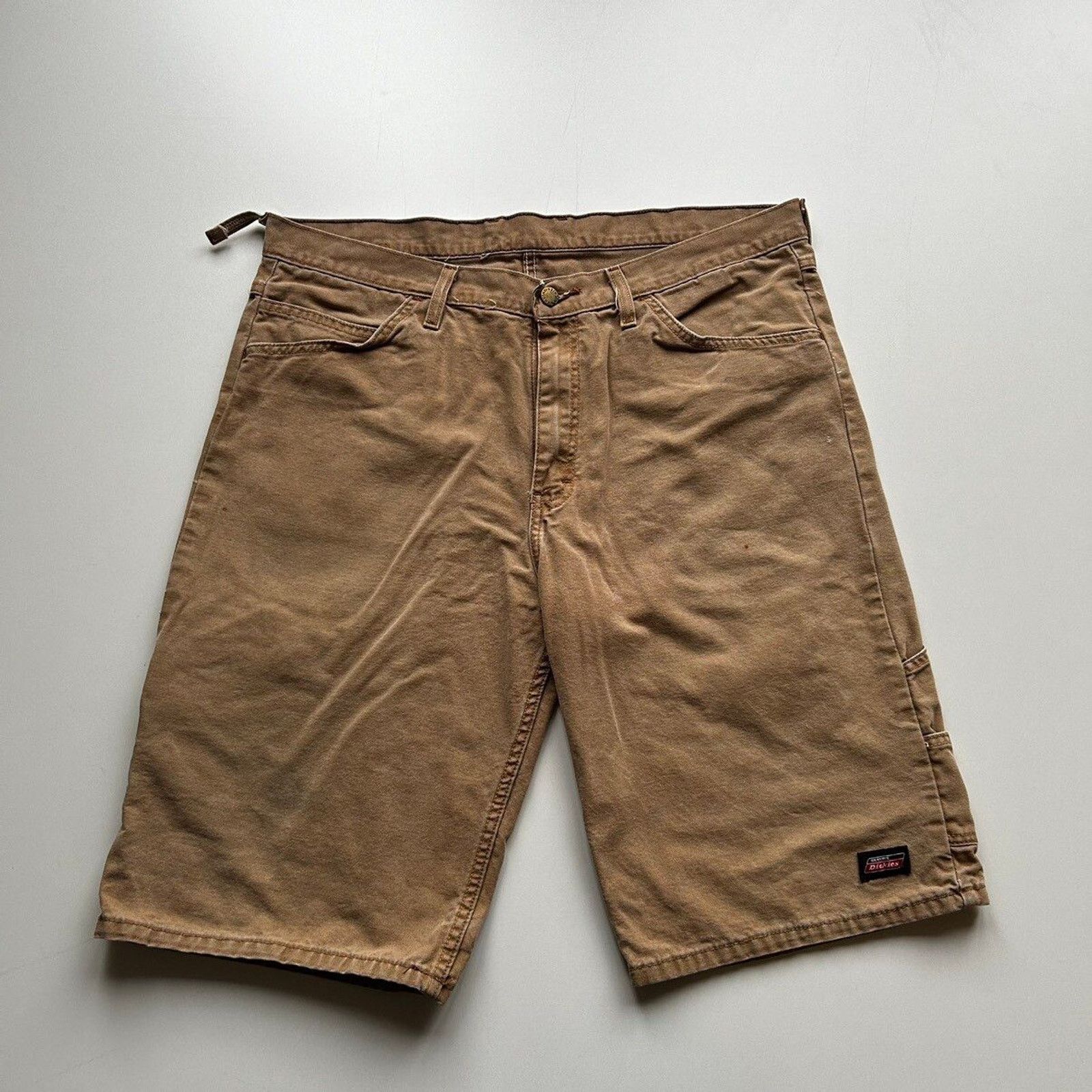 Vintage Dickies Workwear Carpenter Shorts Size 36 Brown Rare