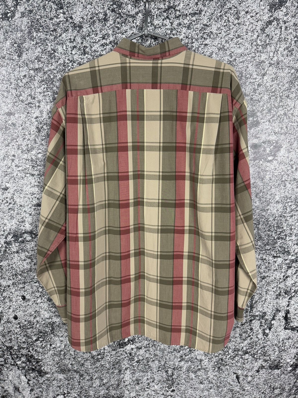 Lacoste Lacoste Long Sleeve Plaid Shirt Button Up Vintage Size 43 Size US XL / EU 56 / 4 - 10 Thumbnail