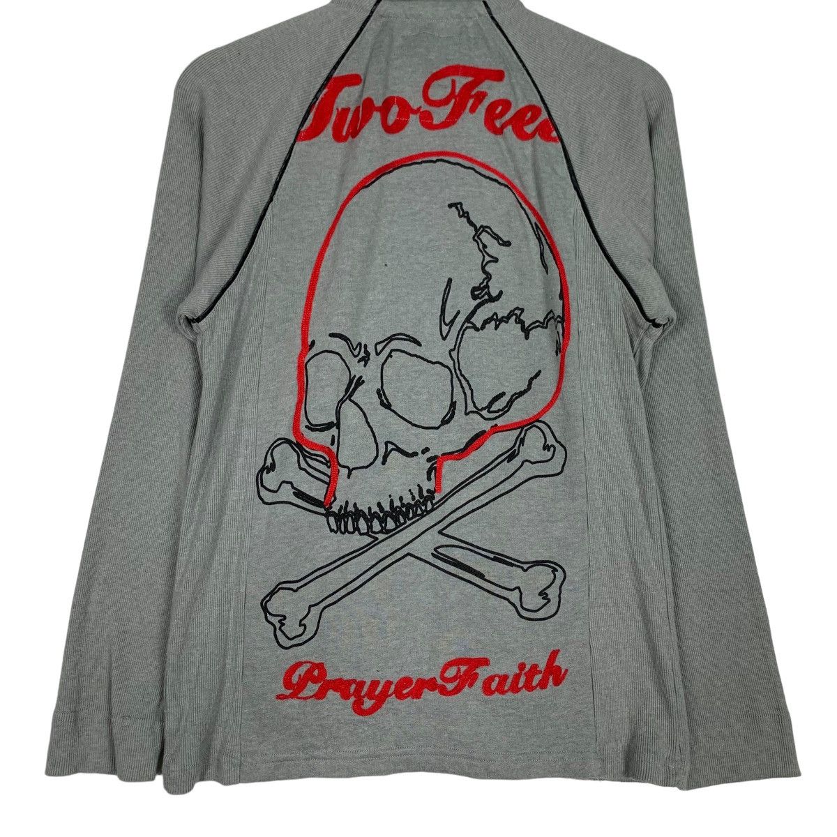 Japanese Brand TWO FEET Prayer Faith Skull Big Logo Sweater #0783-C35 Size US M / EU 48-50 / 2 - 3 Thumbnail