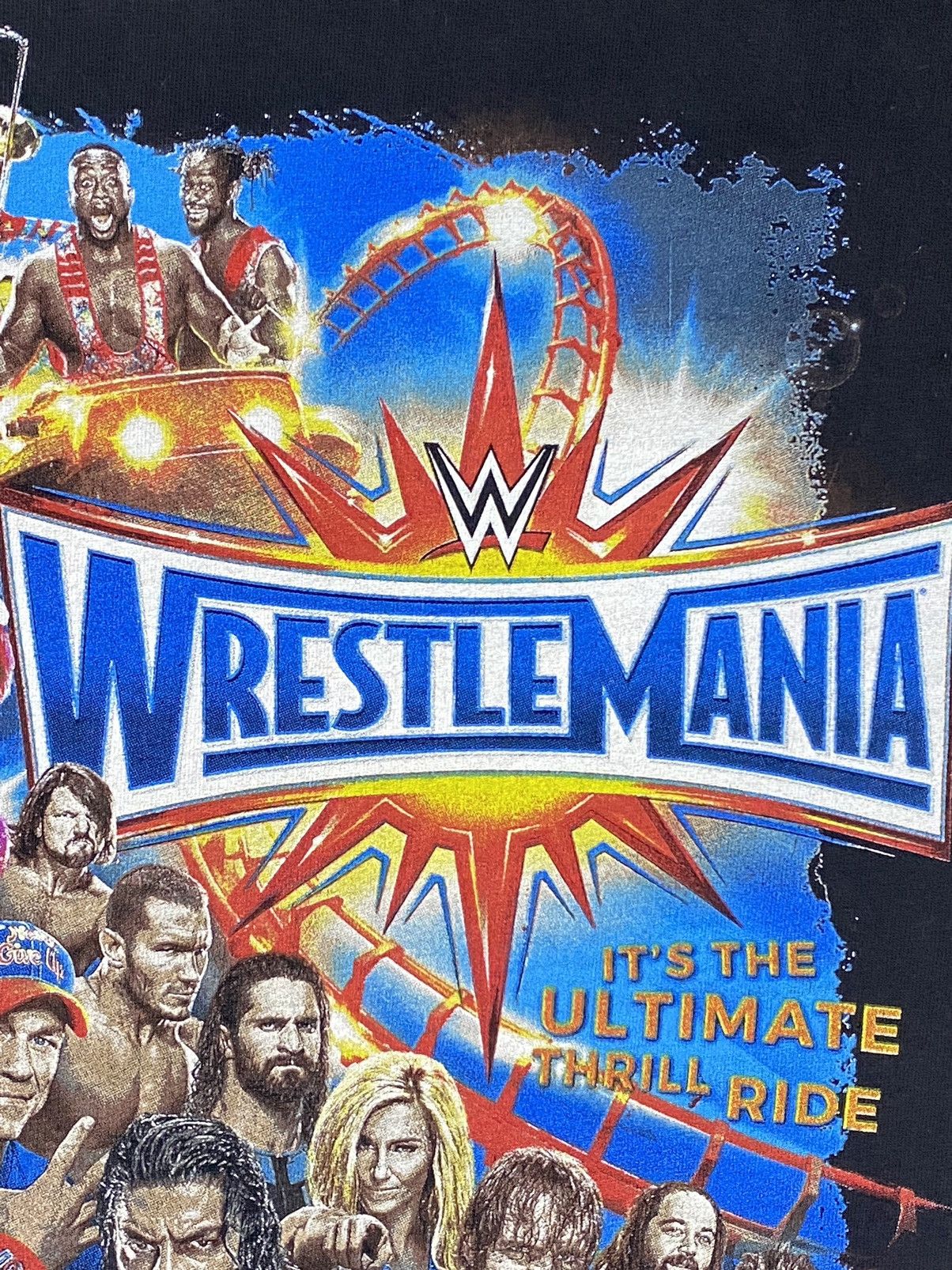 Vintage × WWE Wrestlemania 2017 (Orlando, FL) t shirt (sz Boys L) Size US S / EU 44-46 / 1 - 9 Thumbnail