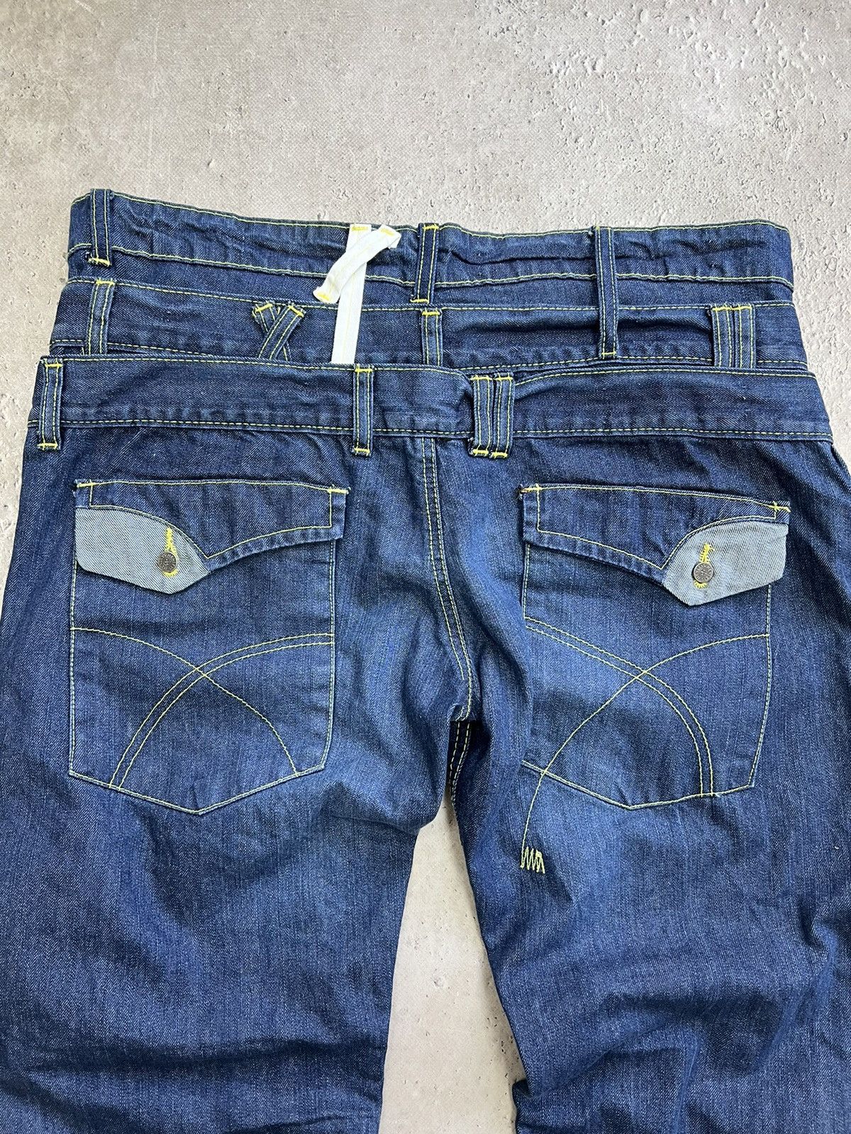 Japanese Brand × Junya Watanabe × Le Grande Bleu (L.G.B.) Vintage Japanese flare wide-leg 3D pocket utility cargos Size US 32 / EU 48 - 13 Thumbnail