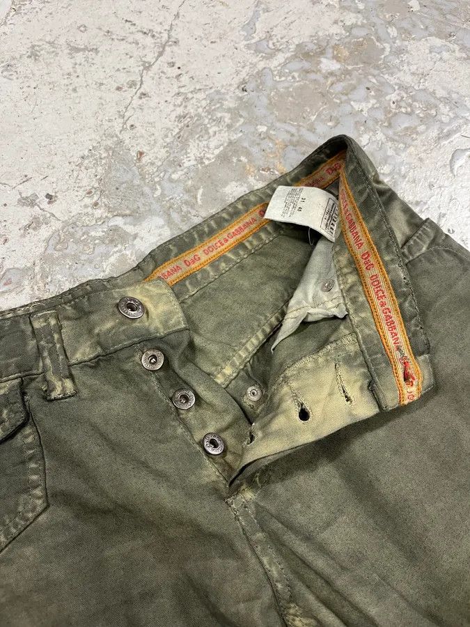 Dolce & Gabbana SS2006 Dolce & Gabbana Olive Green Pants Size US 31 - 11 Thumbnail