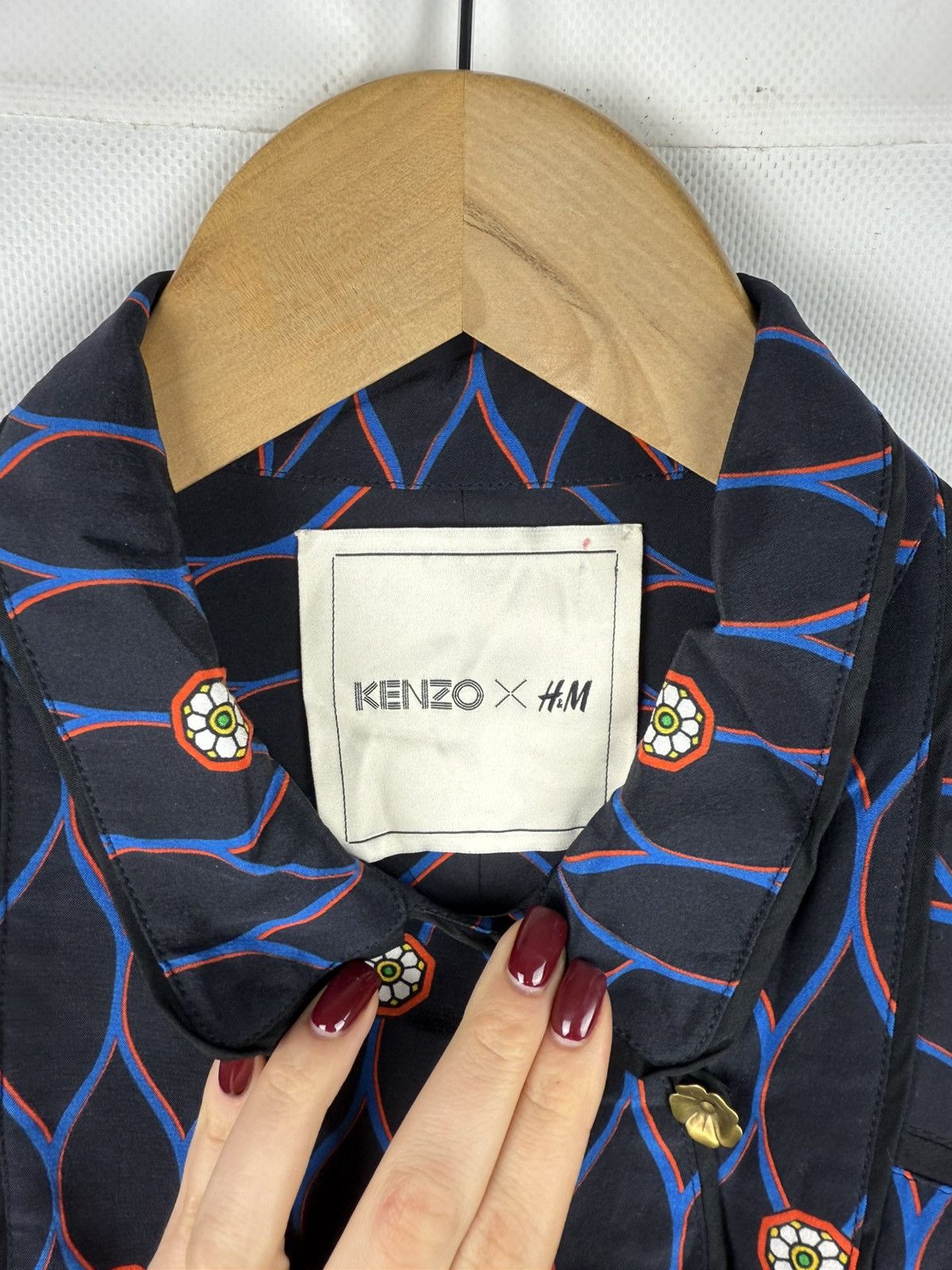 Kenzo Kenzo H&M Ladies Patterned Lagenlook Silk Tunic Blouse Dress Size L / US 10 / IT 46 - 10 Thumbnail