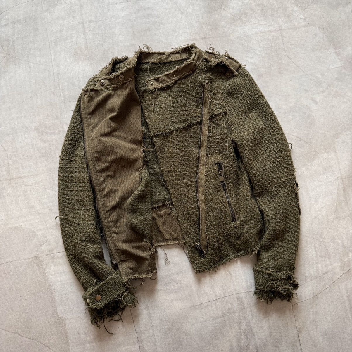 Undercover Gothic Distressed Biker Jacket Side Zip LGB Demeulemeester Size M / US 6-8 / IT 42-44 - 6 Thumbnail