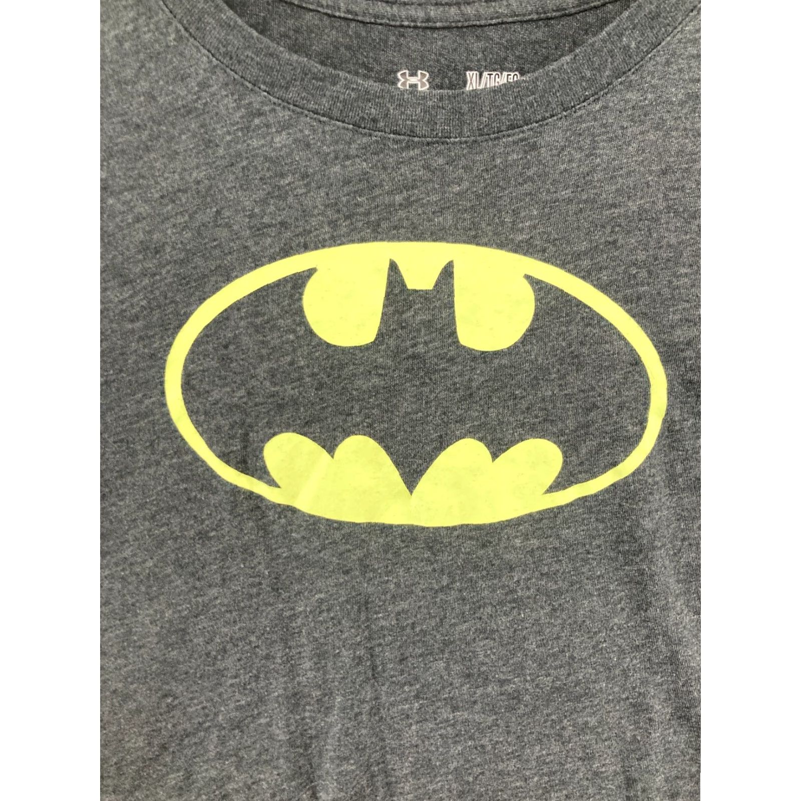 Under Armour Under Armour Womens Shirt XL Gray Batman HeatGear Crew Neck Short Sleeve Pullover Slim Fit Regular Size T-Shirt Comics Logo Size XL / US 12-14 / IT 48-50 - 5 Thumbnail