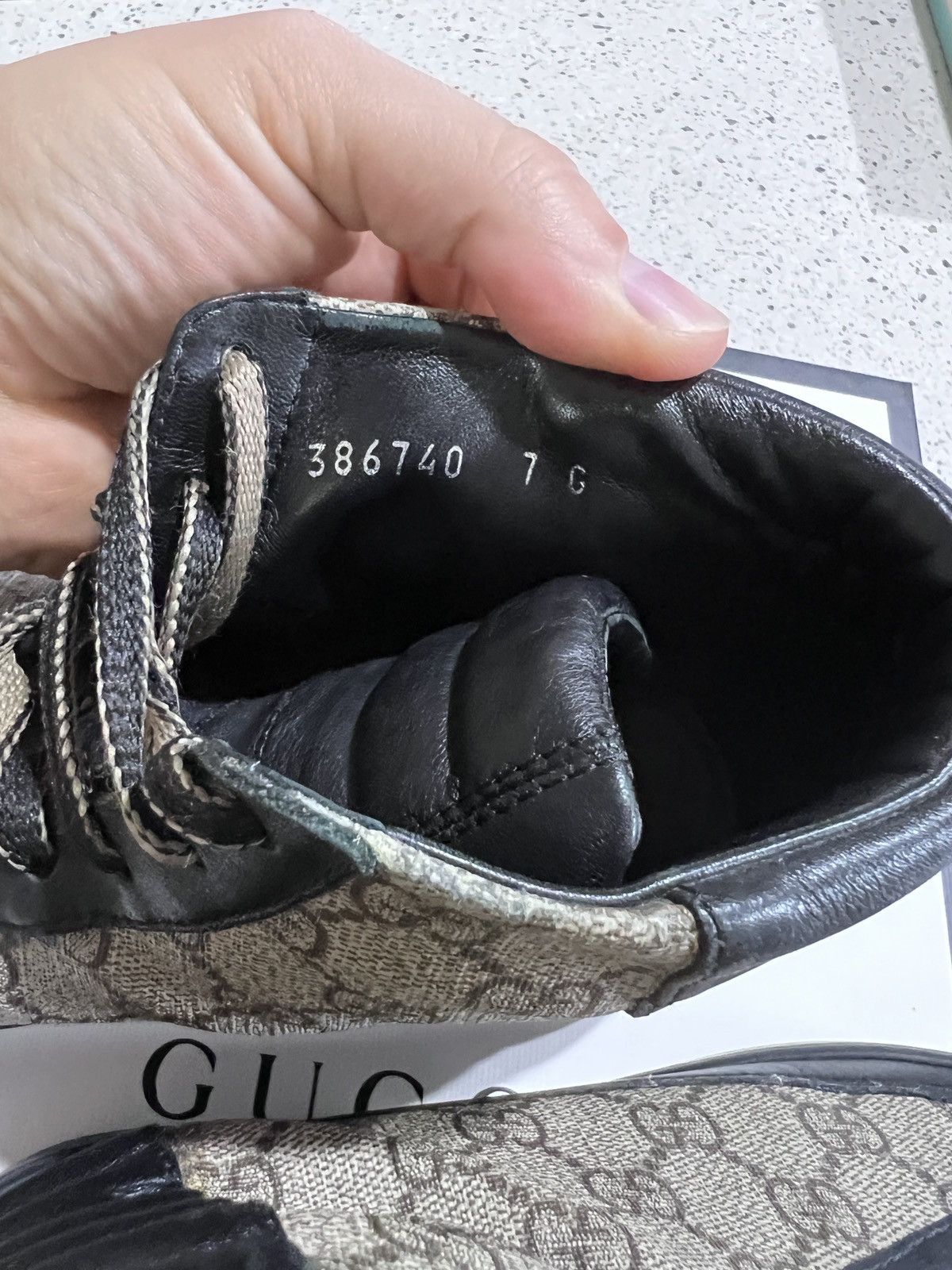 Gucci GG Supreme High Top ‘Black Tan Brown’ Sneakers Boots 386740 Size US 7.5 / EU 40-41 - 8 Thumbnail