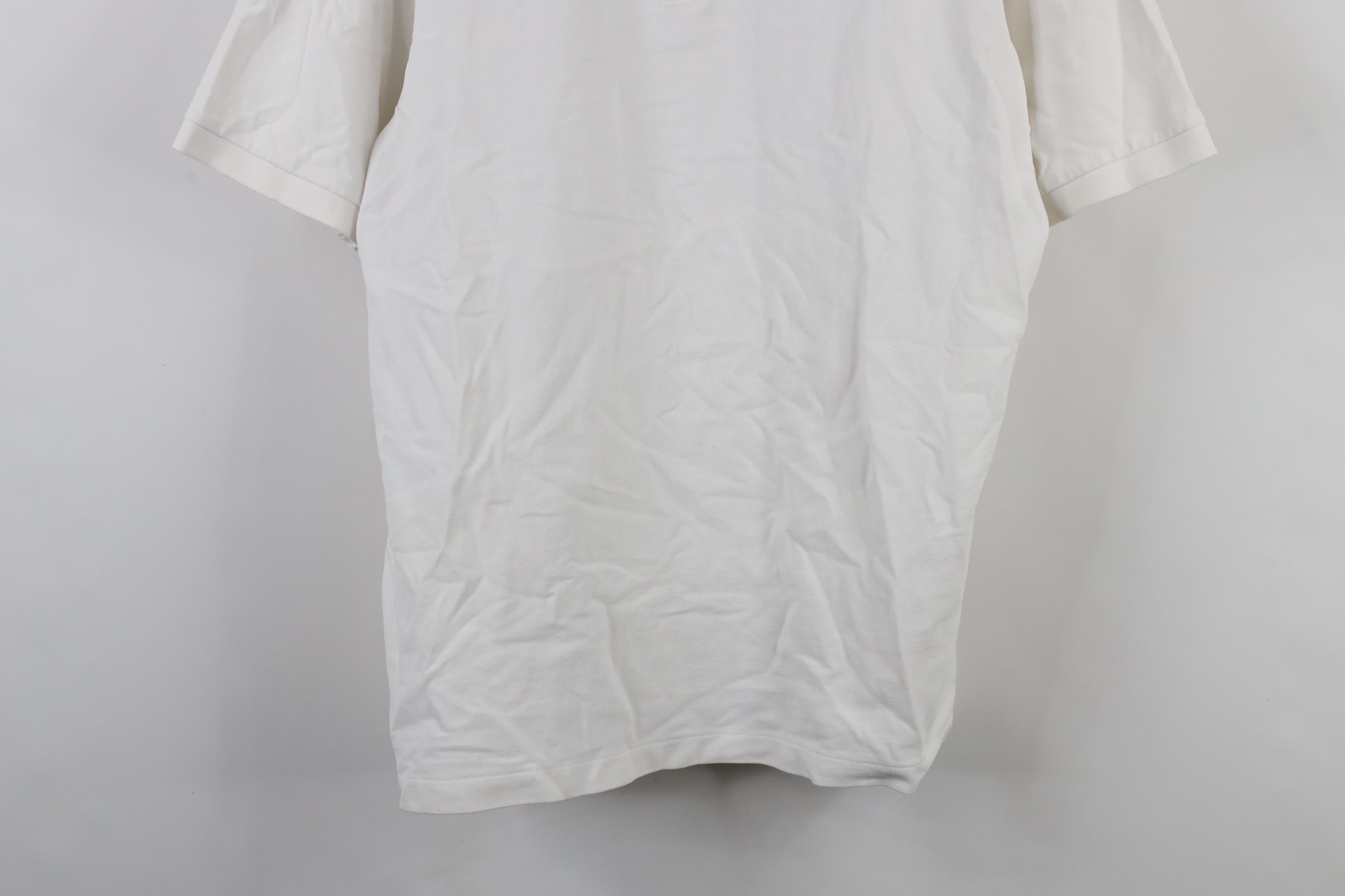 J.Crew × Vintage Vintage Y2K 2004 J Crew Blank Pique Cotton Polo Shirt White Size US XL / EU 56 / 4 - 3 Thumbnail