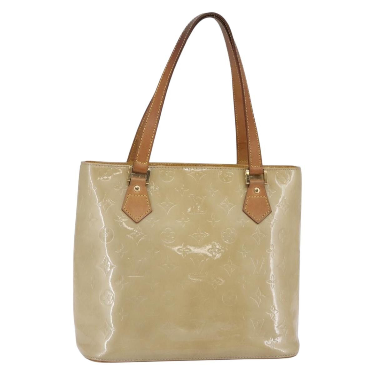Louis Vuitton LOUIS VUITTON Monogram Vernis Houston Hand Bag Beige M91004 Size ONE SIZE - 1 Thumbnail