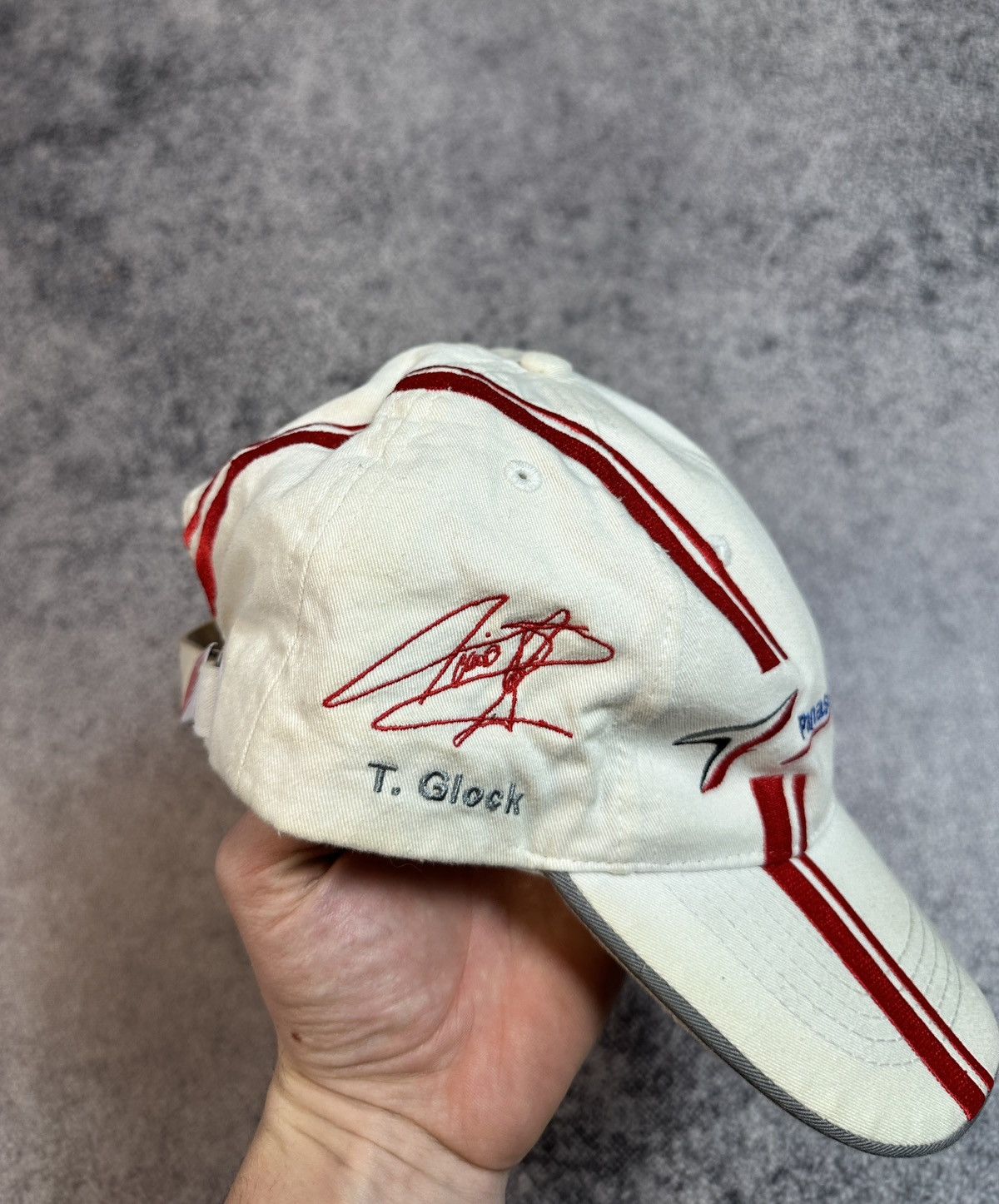 Japanese Brand Vintage Panasonic Toyota Racing Logo Cap Grand Prix Rare Size ONE SIZE - 3 Thumbnail