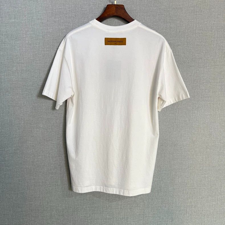 Louis Vuitton Louis Vuitton White flame graffiti logo short sleeve 2504-N Size US M / EU 48-50 / 2 - 2 Thumbnail