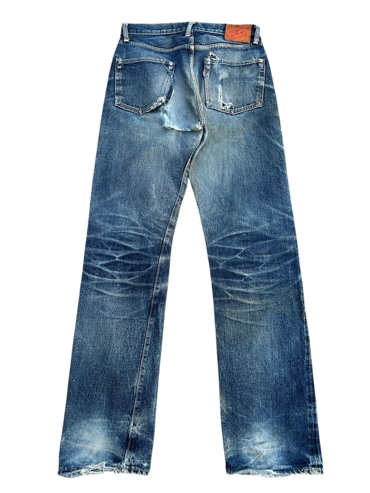 Kapital Thrashed Vintage Denime Selvedge Denim Jeans Size US 29 - 2 Thumbnail