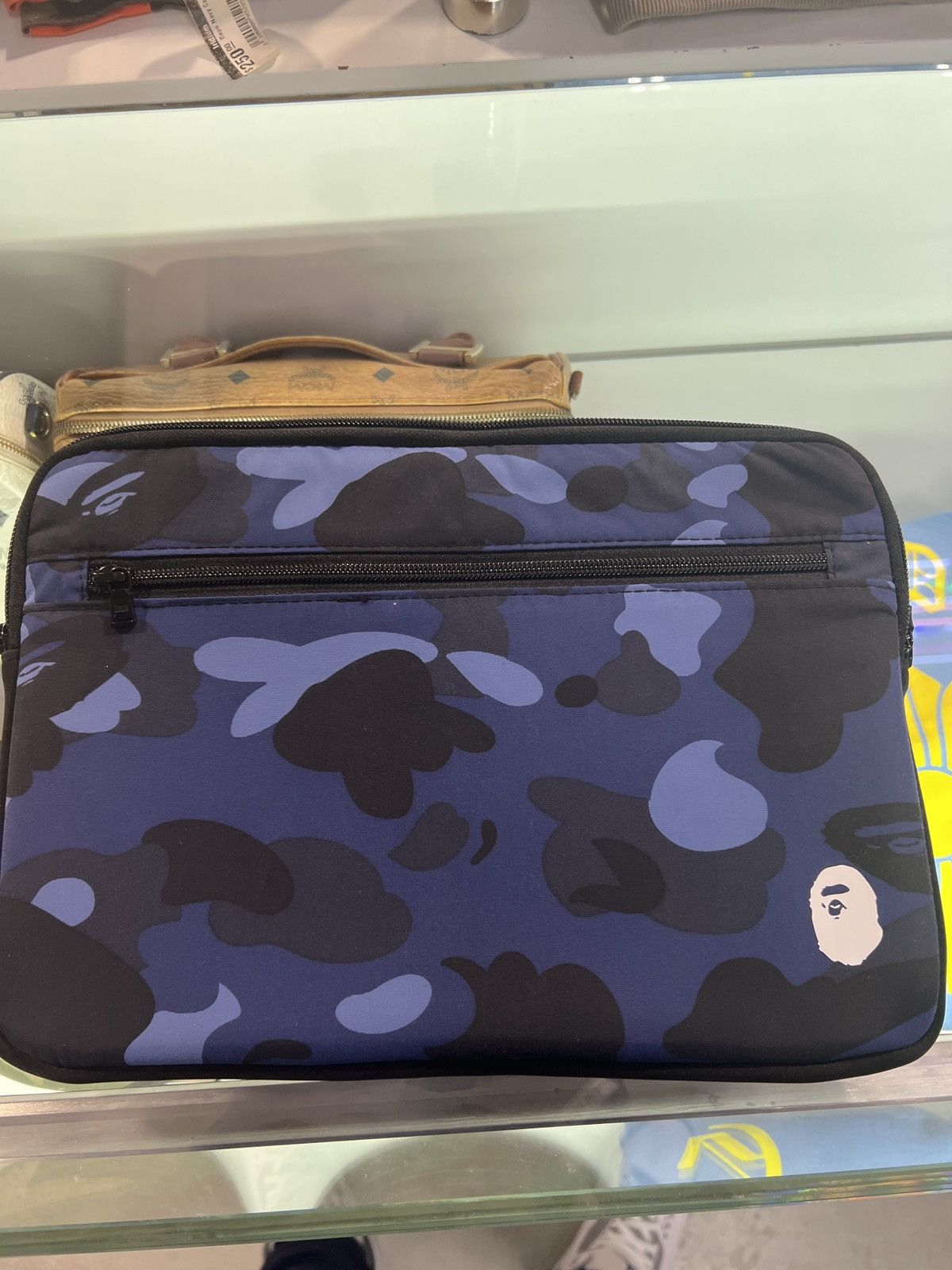 image of Bape Navy Camo Case in Blue Camo, Men's