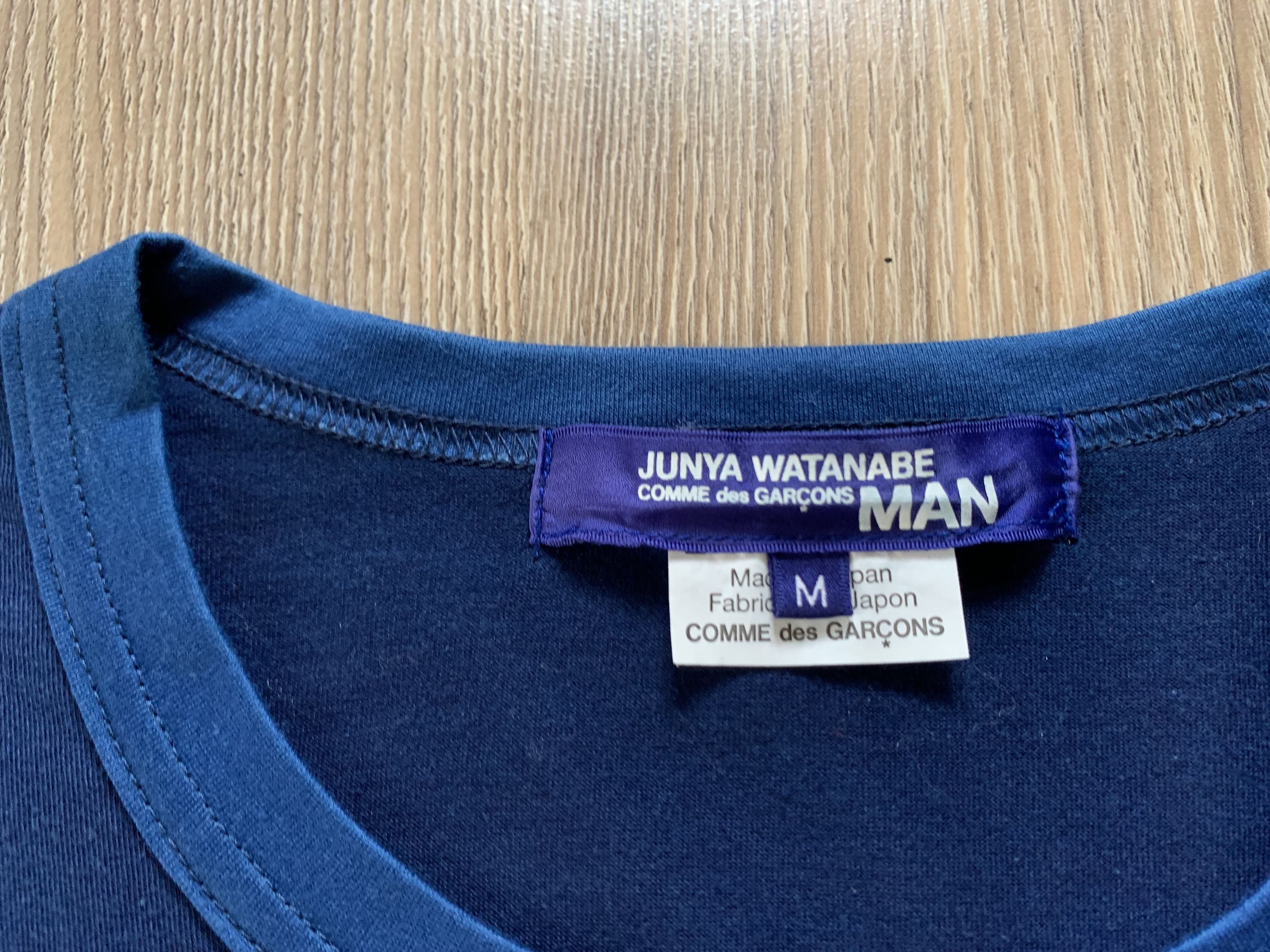 Comme des Garcons × Japanese Brand × Junya Watanabe Vintage Junya Watanabe Comme des Garçons T Shirt Size US M / EU 48-50 / 2 - 5 Thumbnail