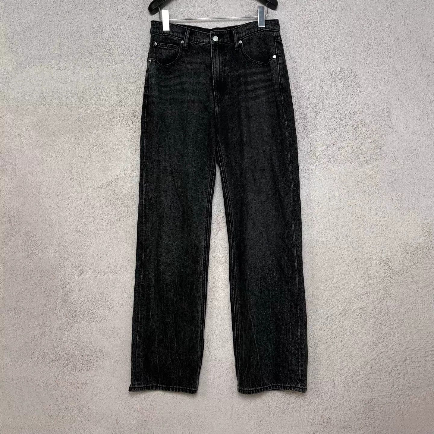 Alexander Wang Alexanderwang EZ mid-waist logo pocket denim jean 29 Size US 29 - 1 Thumbnail