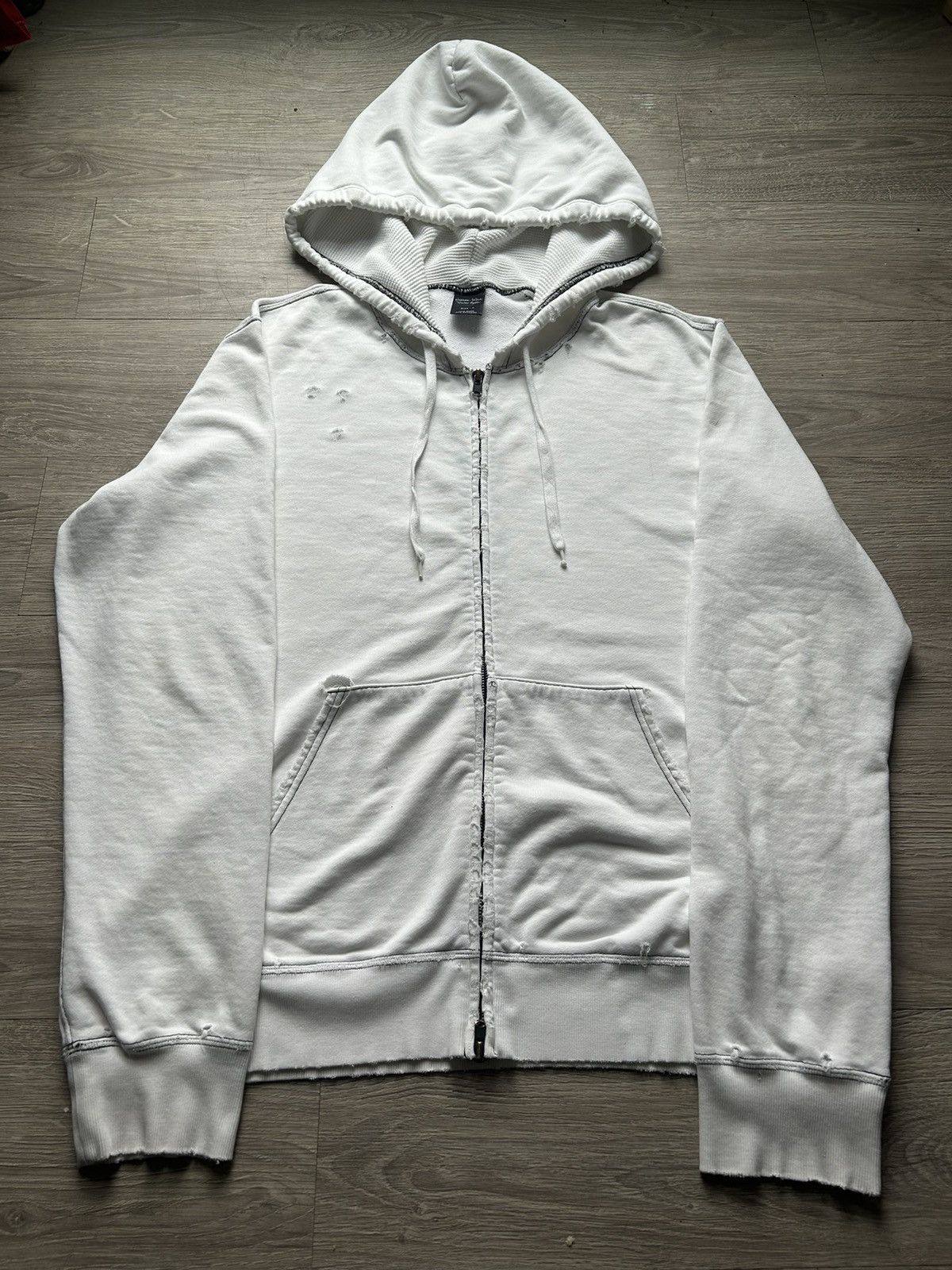 image of Number N Ine Number (N)Ine Ss05 Nightcrawler Hoodie in White, Men's (Size Large)