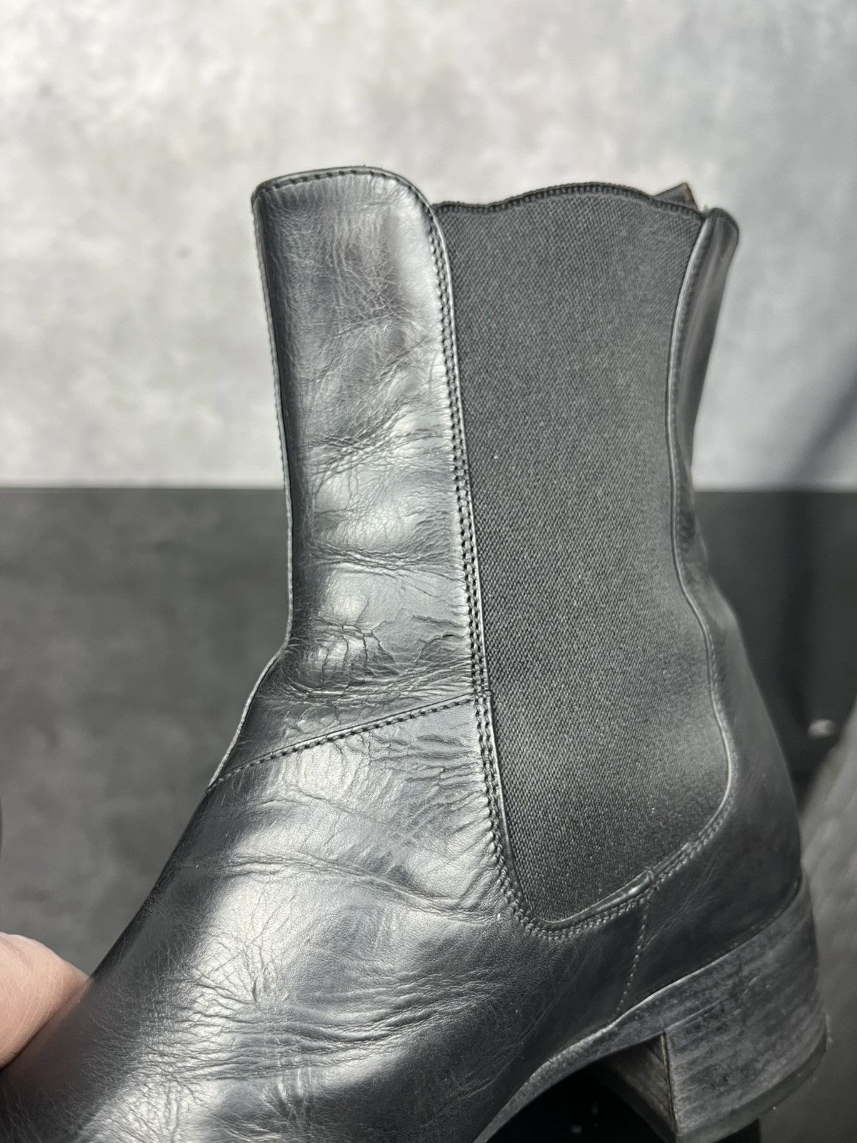 Jil Sander JIL SANDER Black Leather Chelsea Boots Made in Italy - EU 36 Size US 6 / IT 36 - 16 Thumbnail