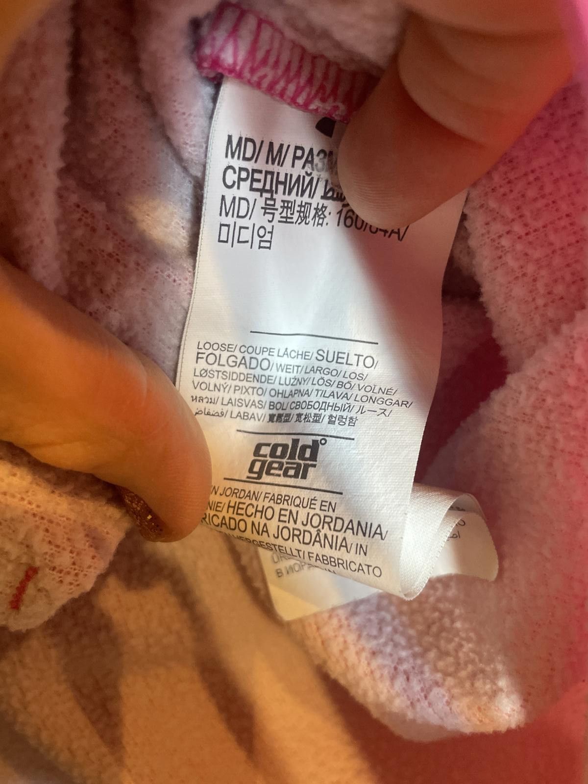 Under Armour Under Armour Hoodie Sweatshirt Women's Medium Pink ColdGear Size ONE SIZE - 3 Thumbnail