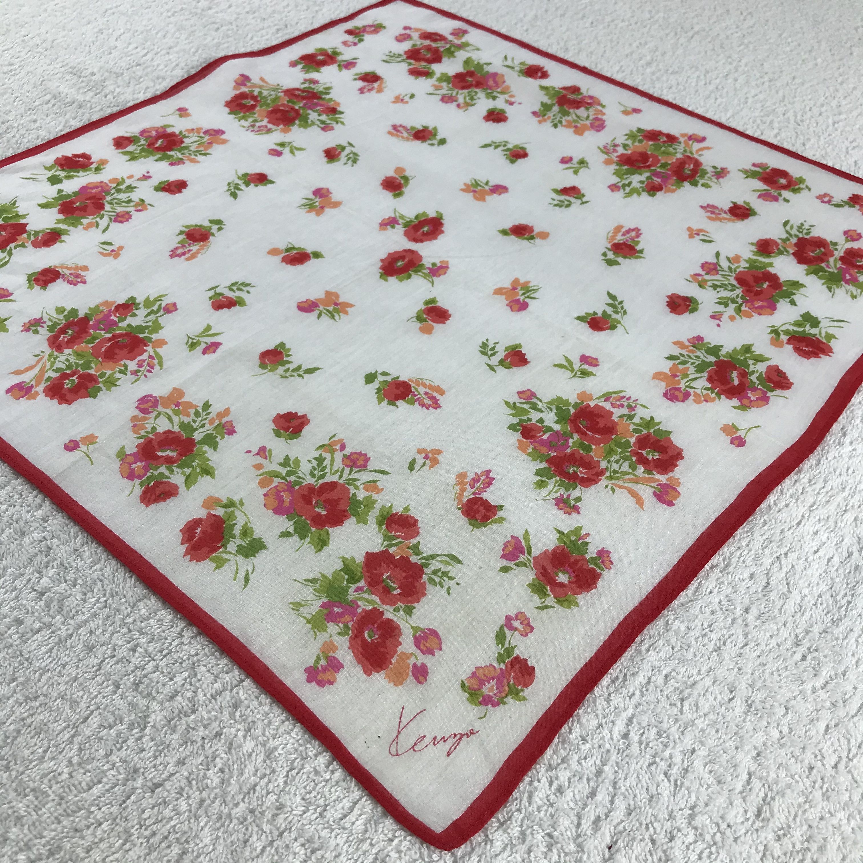 Kenzo × Vintage Kenzo Bandana / Handkerchief / Neckerchief - S235 Size ONE SIZE - 2 Thumbnail