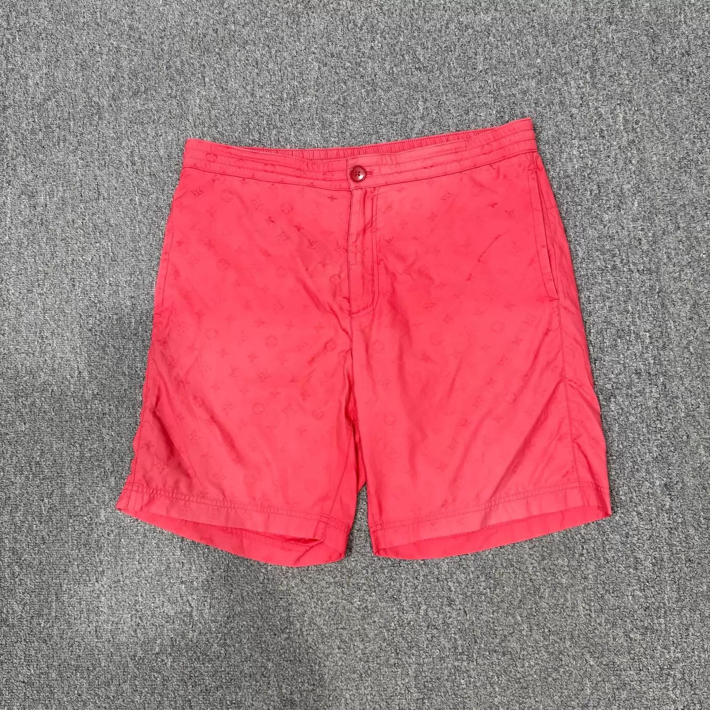 Louis Vuitton LV Pink All Over Monogram Flower Shorts M 95 New Size US 32 / EU 48 - 1 Thumbnail