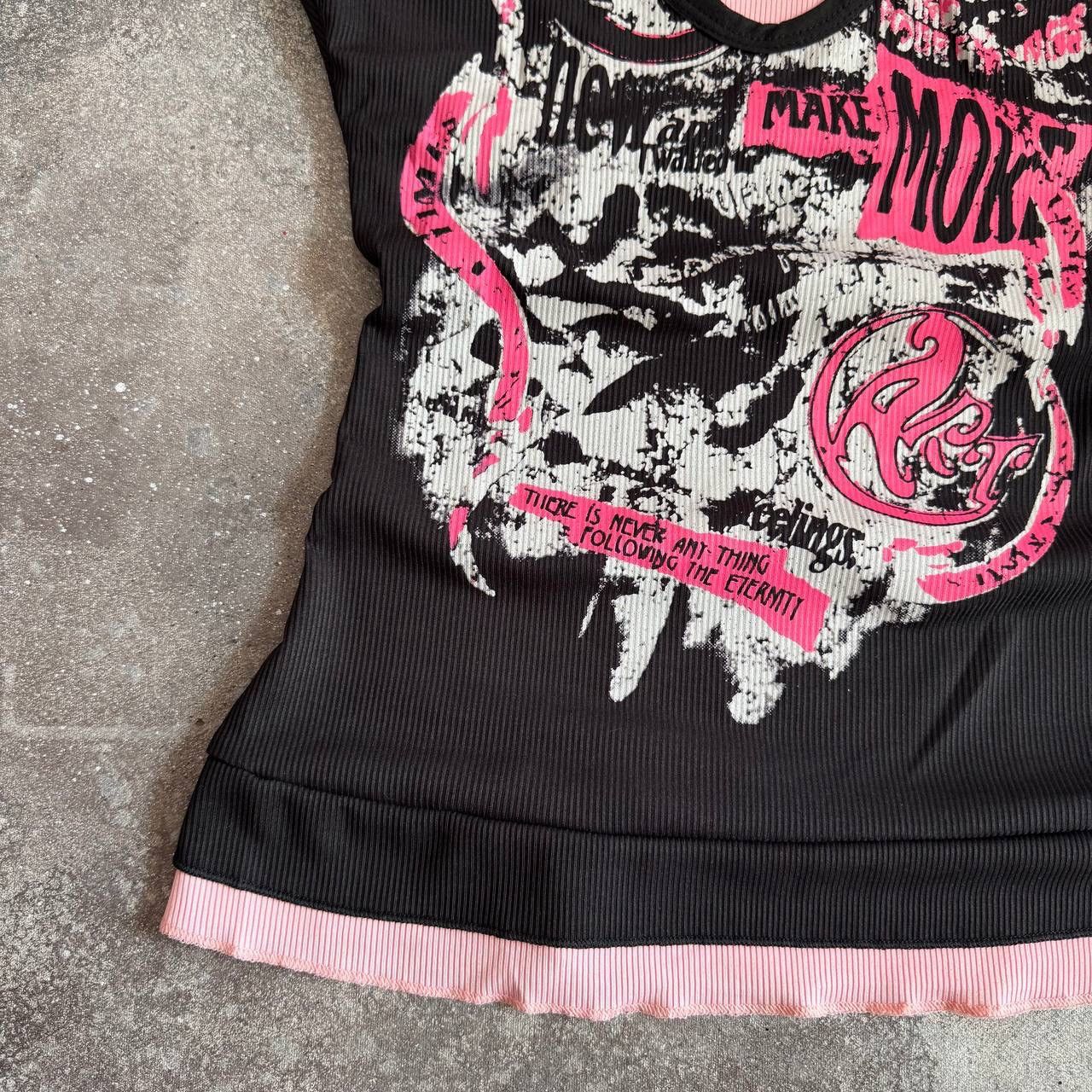 Japanese Brand × Vintage Opium Y2K Goth Punk Avant Garde Affliction Style T-Shirt Size M / US 6-8 / IT 42-44 - 6 Thumbnail