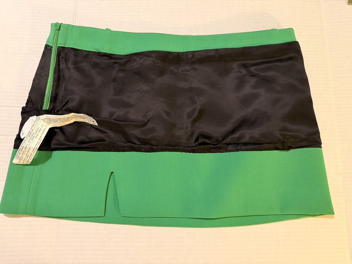 Zara Zara Woman Bright Green Lined Very Mini Skirt Split Hem Size 36" / US 14 / IT 50 - 8 Thumbnail