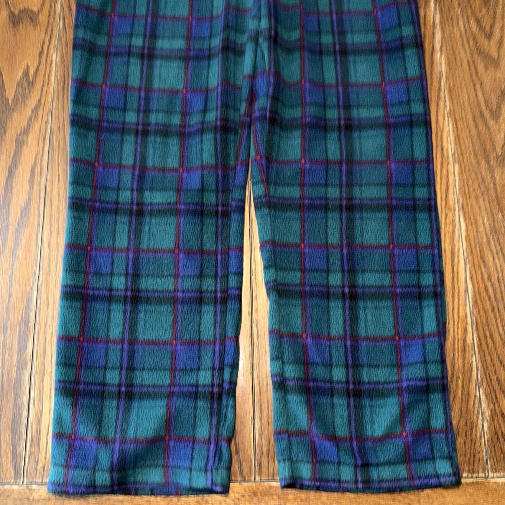 Ralph Lauren VINTAGE Ralph Lauren Pajama Set Womens Large Green Plaid Flannel 2pc Sleepwear Size ONE SIZE - 7 Thumbnail