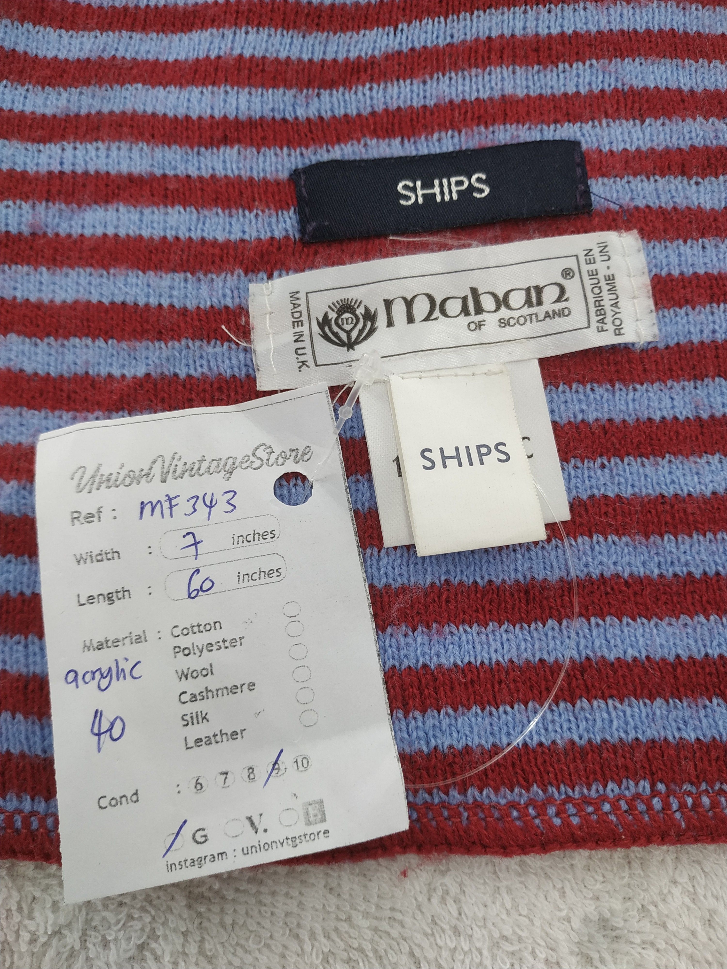 SHIPS Vintage Ships Scarf/Muffler/Neckwear MF343 Size ONE SIZE - 5 Thumbnail