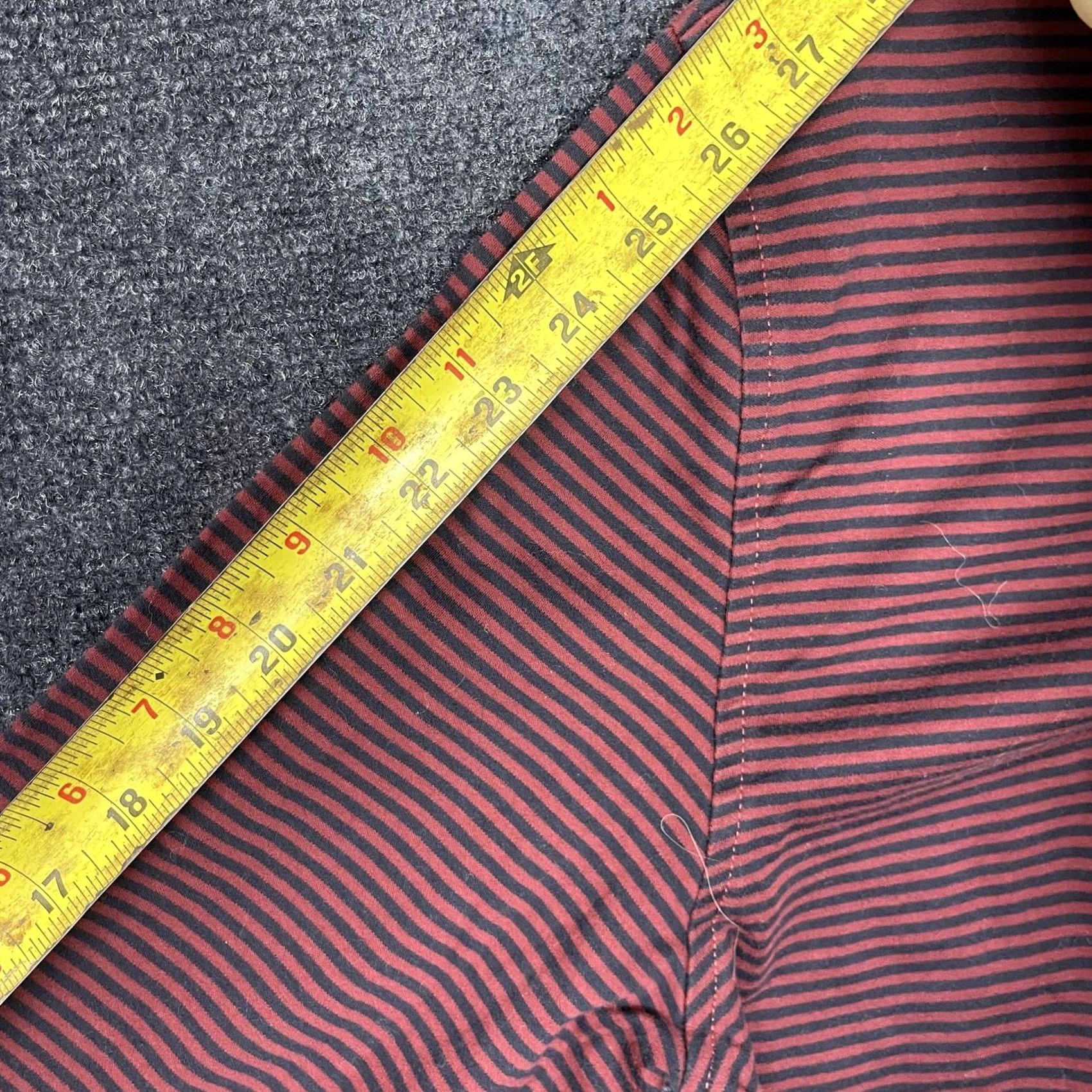 Tommy Hilfiger Tommy Hilfiger Polo Shirt Mens XL Red Stripe Long Sleeve Custom Fit Casual Knit Size US XL / EU 56 / 4 - 7 Thumbnail