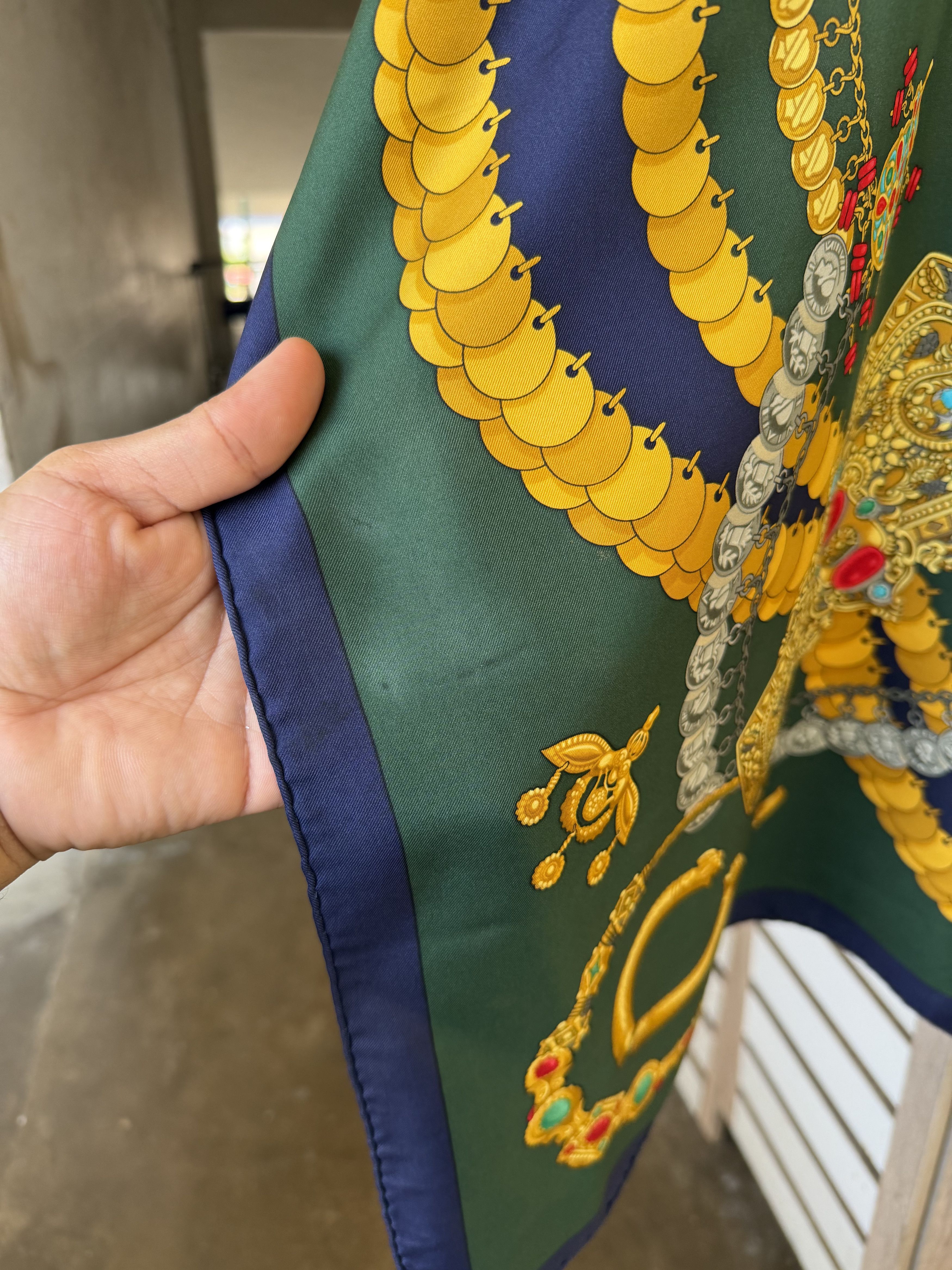 Hermes Vintage 90s Hermes Kosmima Silk Square Scarf Size ONE SIZE - 6 Thumbnail