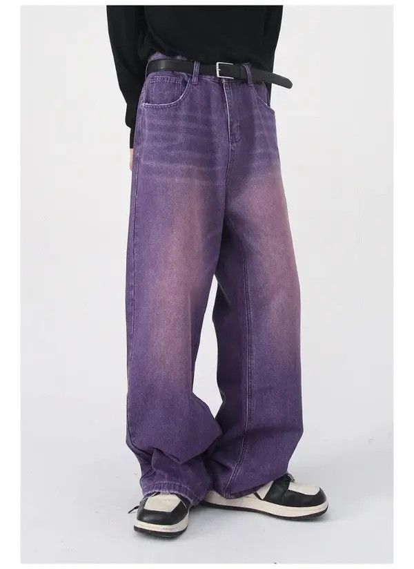 Japanese Brand × Jean Retro washed damaged baggy jeans y2k hip hop Size US 30 / EU 46 - 4 Thumbnail
